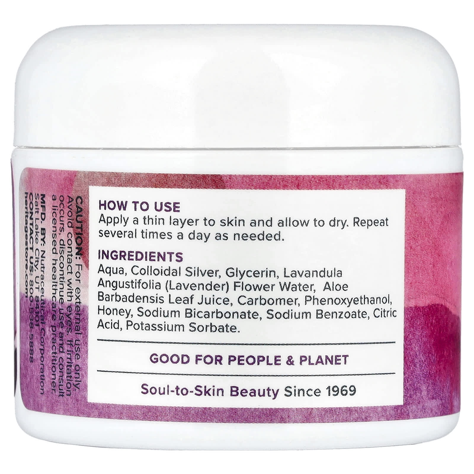 Heritage Store, Colloidal Silver Salve, 2 oz (60 g)