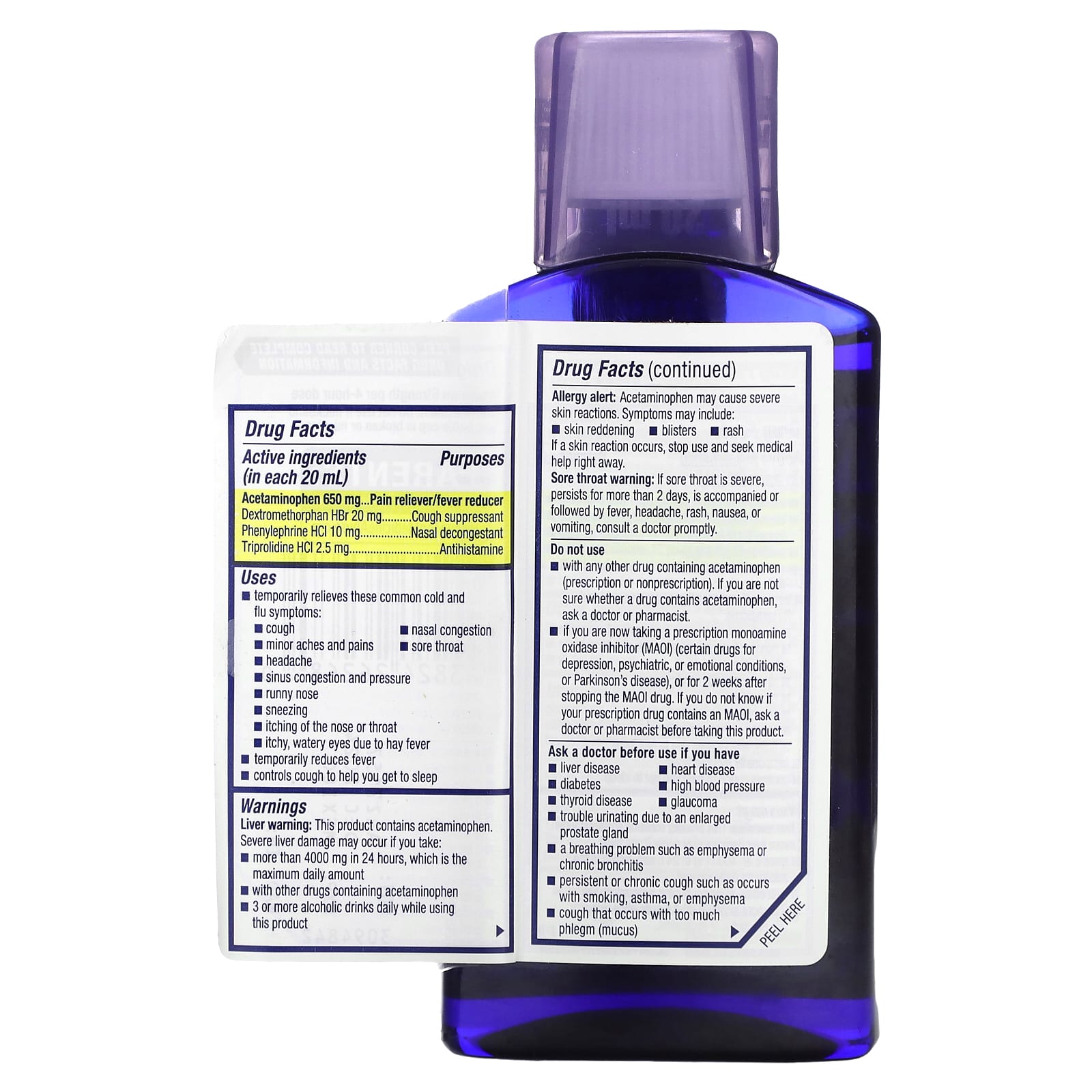 Mucinex, Nightshift, Sinus, Ages 12+, 6 fl oz (180 ml)