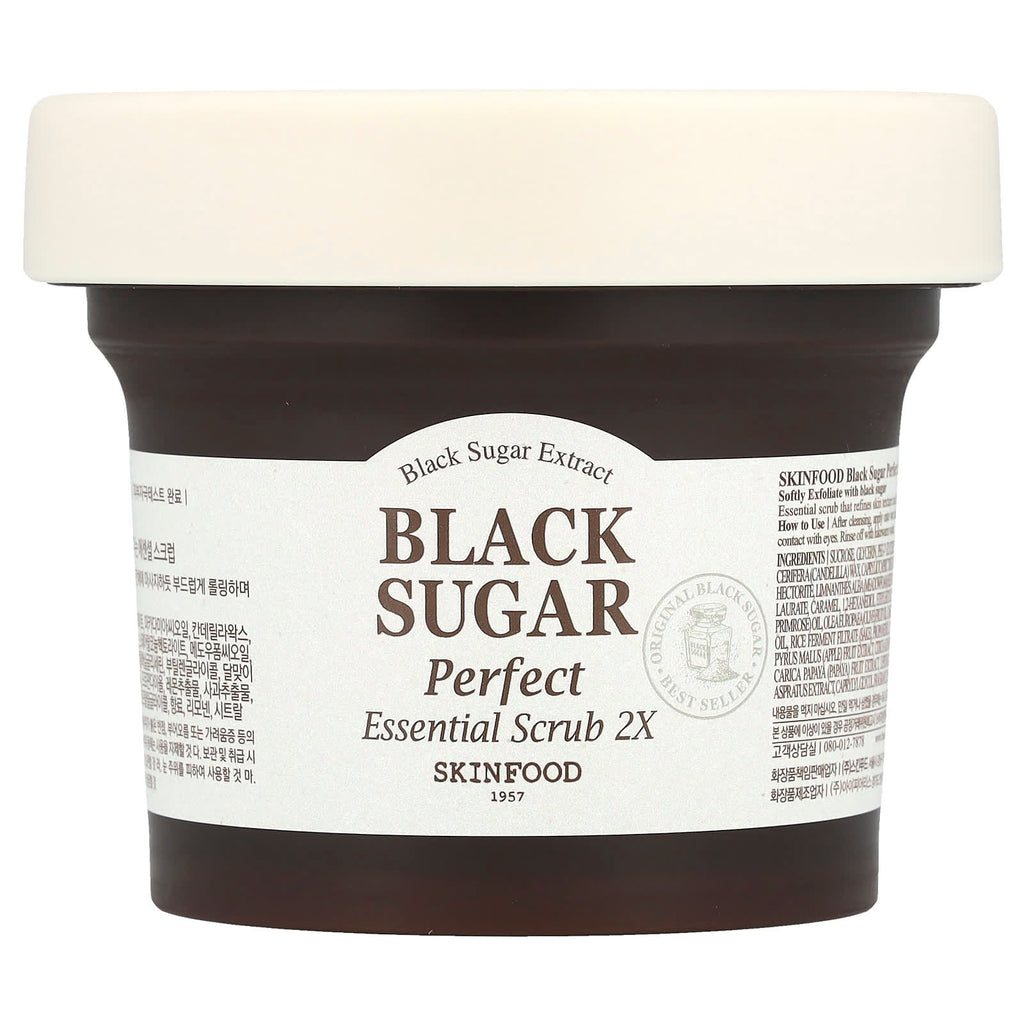 SKINFOOD, Black Sugar Perfect Essential Scrub 2X, 7.4 oz (210 g)
