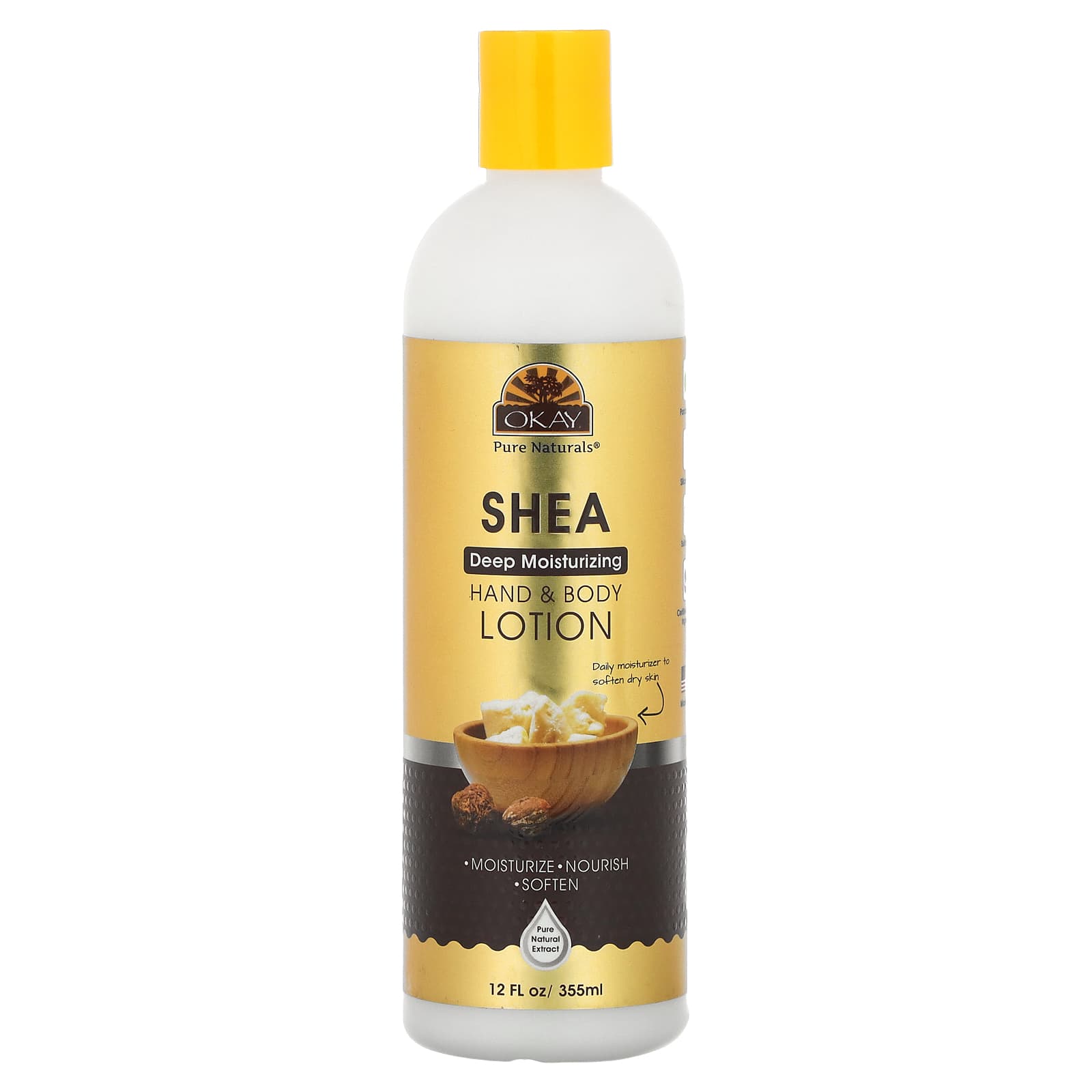 Okay Pure Naturals, Hand & Body Lotion, Shea , 12 fl oz (355 ml)
