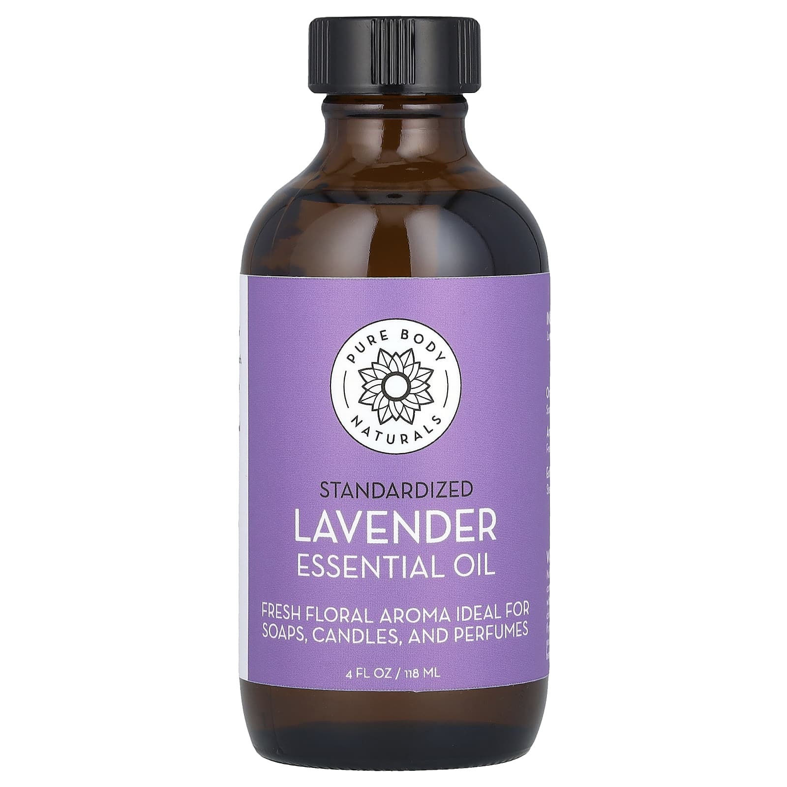 Pure Body Naturals, Essential Oil, Lavender , 4 fl oz (118 ml)