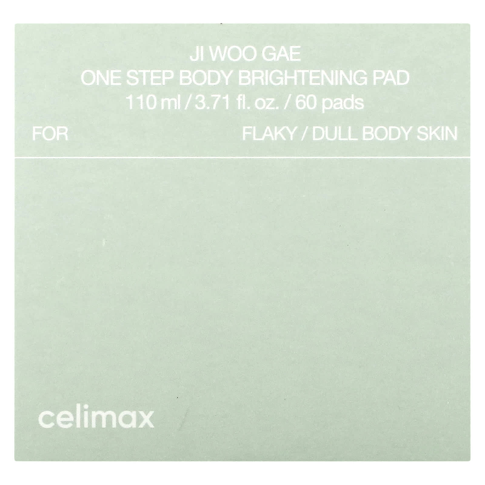 Celimax, Ji Woo Gae, One Step Body Brightening Pad, 60 Pads