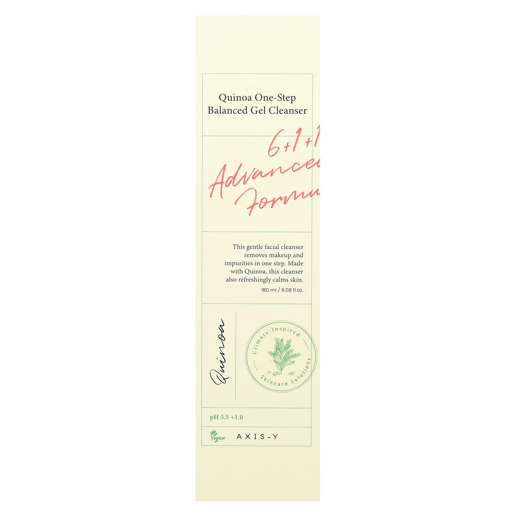 Axis-Y, Quinoa One-Step Balanced Gel Cleanser, 6.08 fl oz (180 ml)