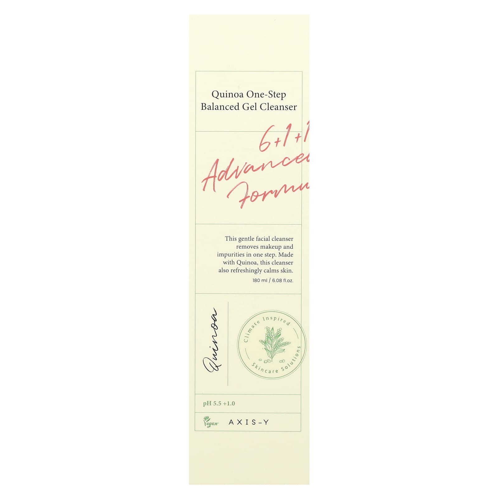 Axis-Y, Quinoa One-Step Balanced Gel Cleanser, 6.08 fl oz (180 ml)