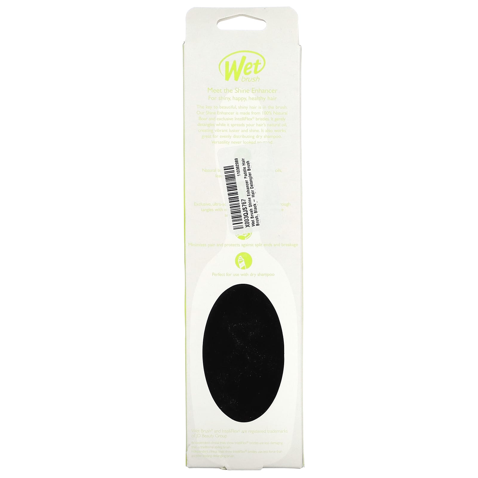 Wet Brush, Shine Enhancer Brush, Care, Black, 1 Brush