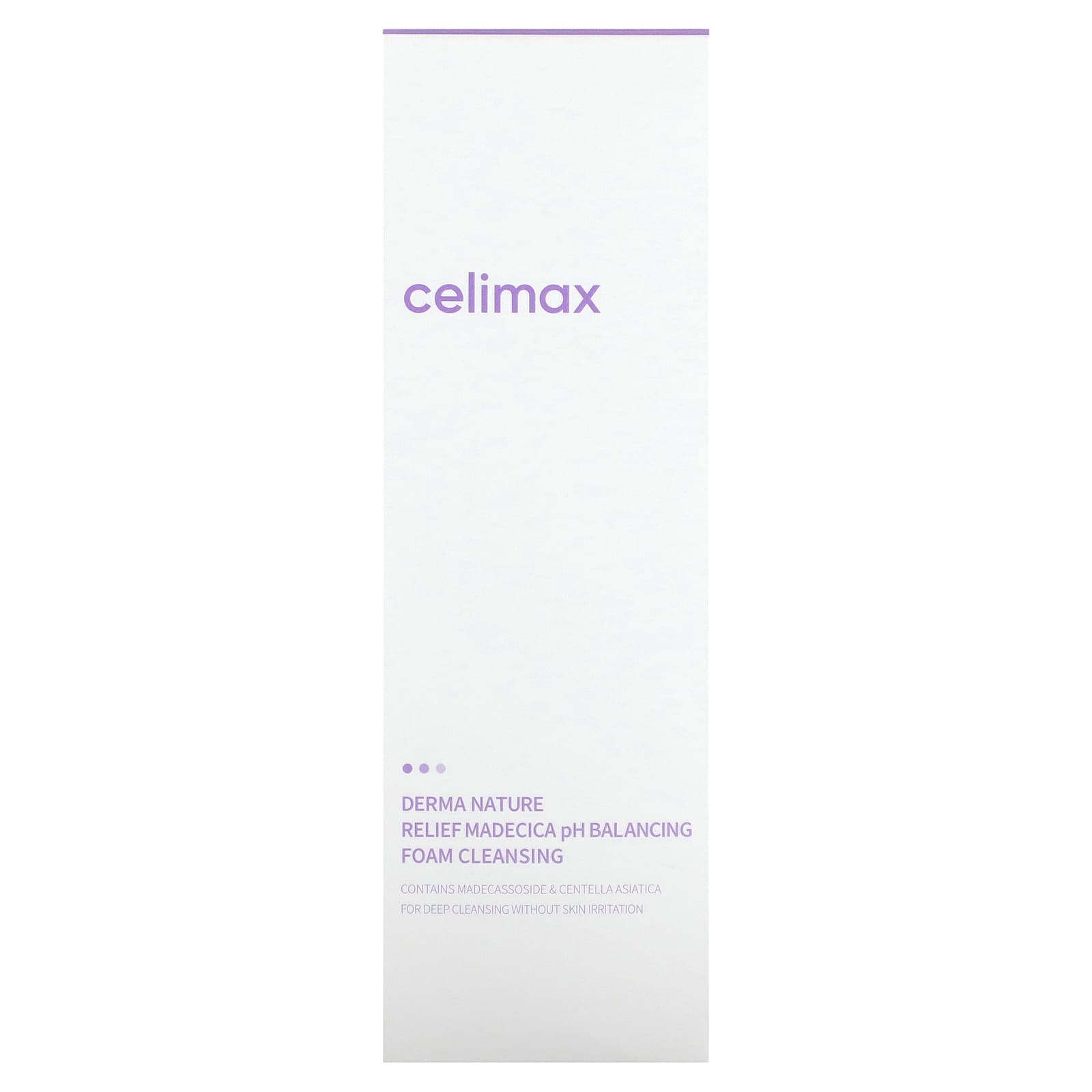 Celimax, Derma Nature Relief Madecica pH Balancing Foam Cleansing, 5.07 fl oz (150 ml)