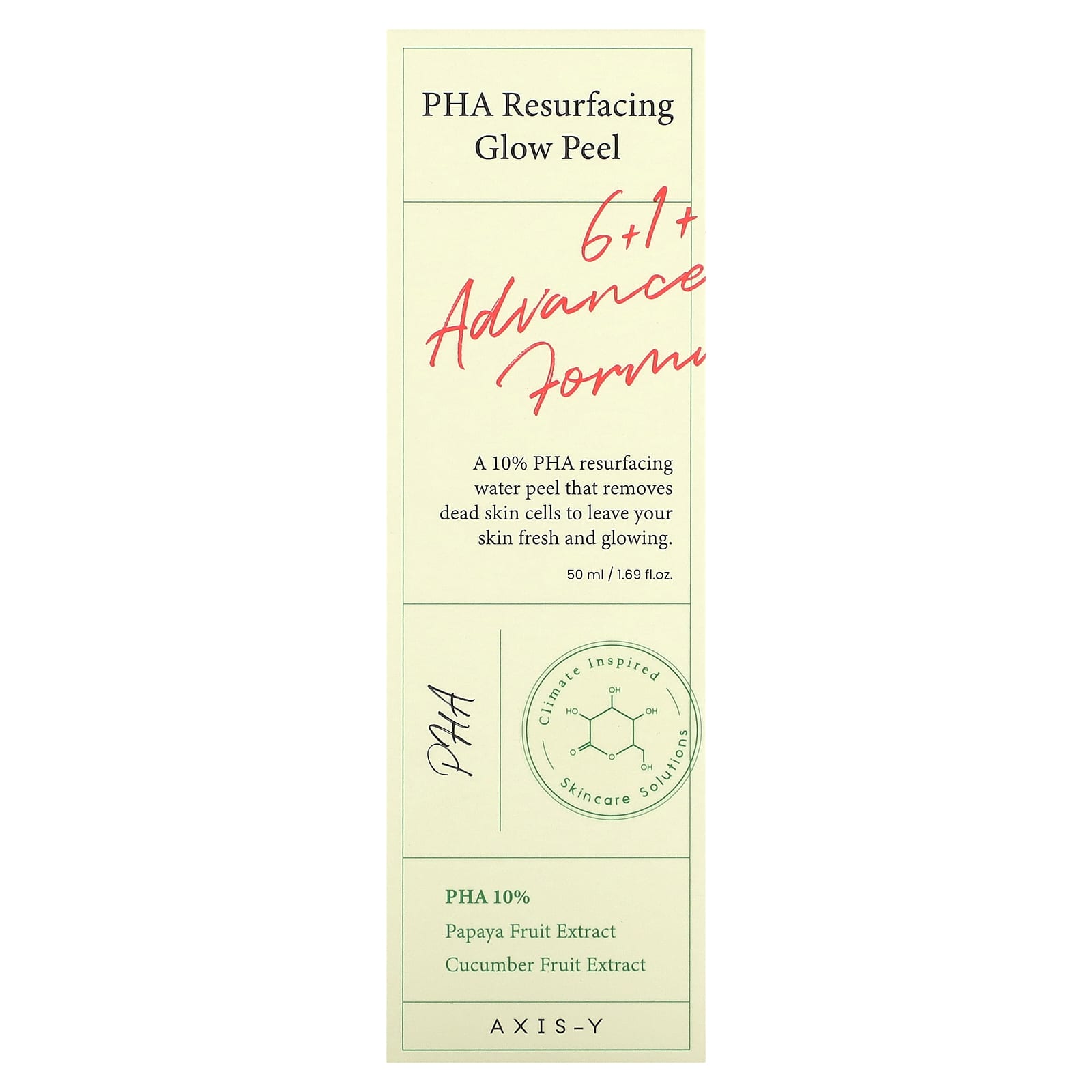 Axis-Y, PHA Resurfacing Glow Peel, 1.69 fl oz (50 ml)