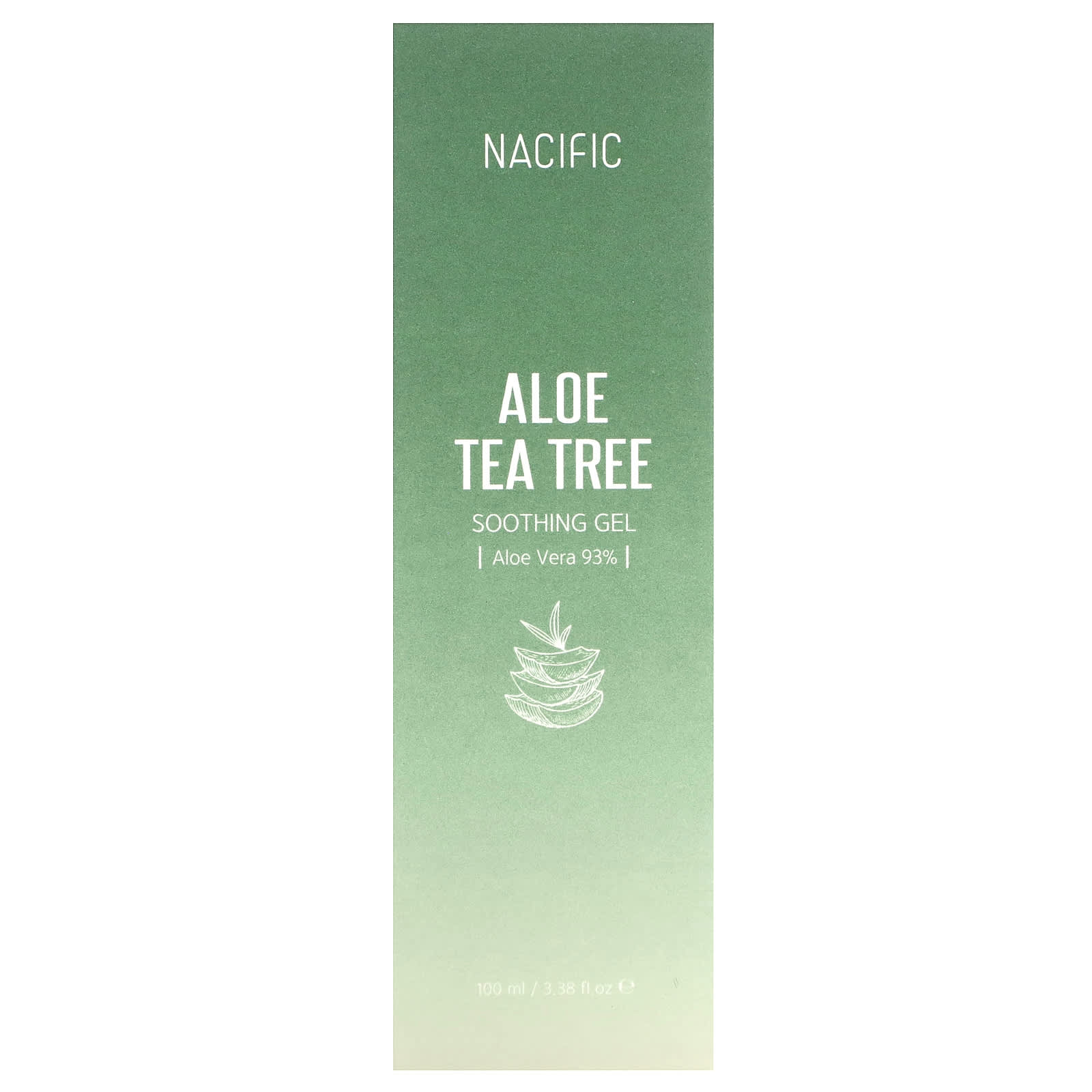 Nacific, Aloe Tea Tree, Soothing Gel, 3.38 fl oz (100 ml)