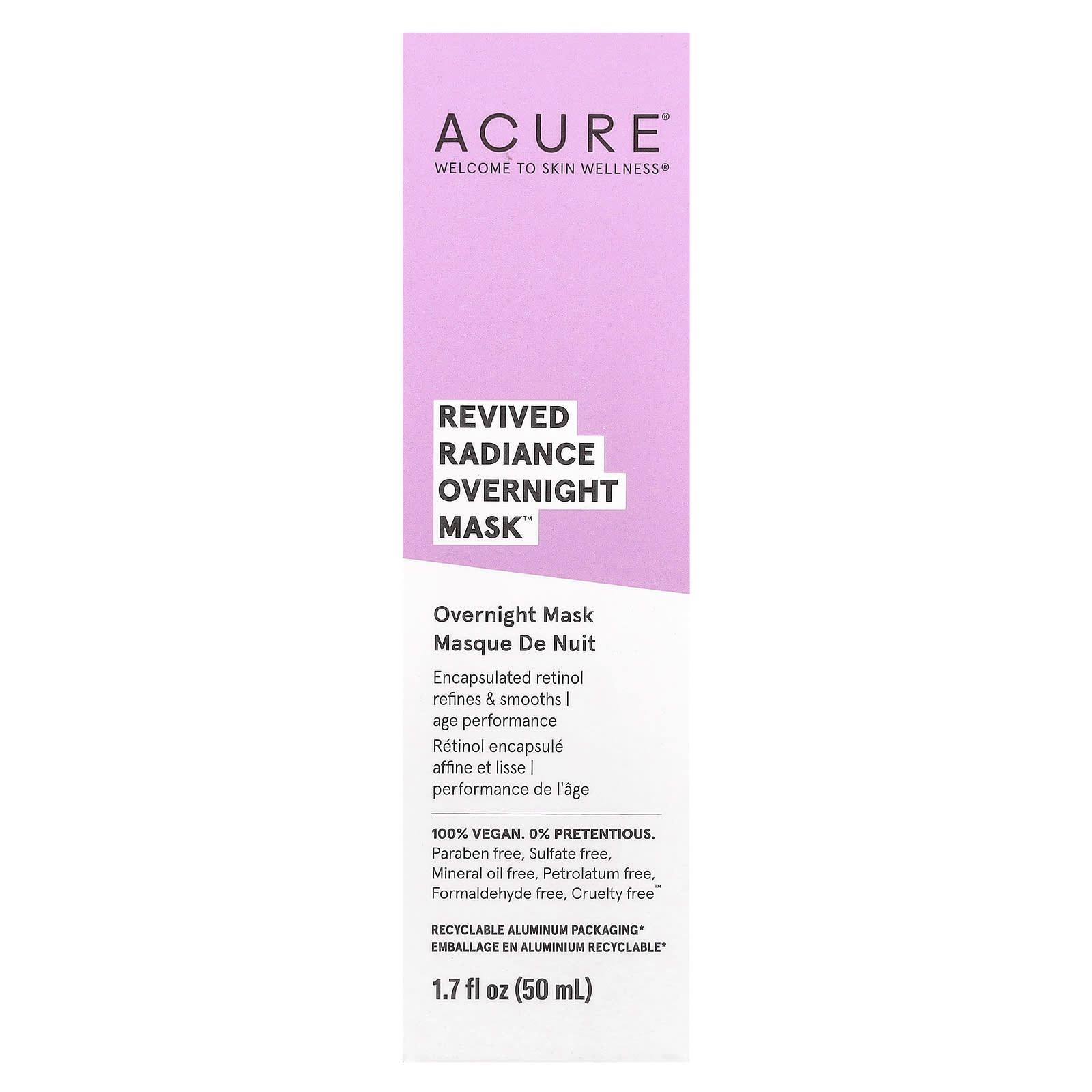 ACURE, Revived Radiance Overnight Beauty Mask, 1.7 fl oz (50 ml)