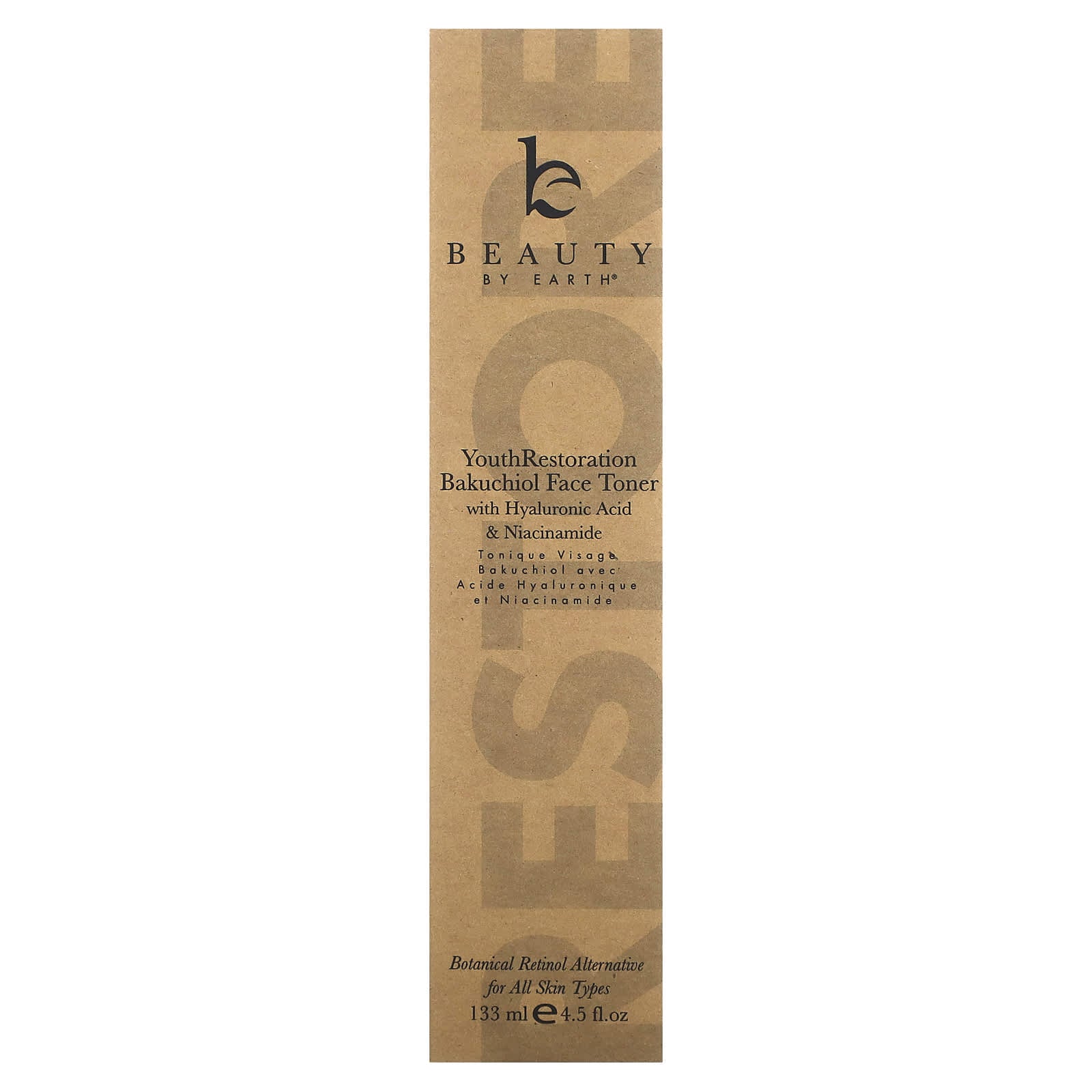 Beauty By Earth, Youth Restoration Bakuchiol Face Toner , 4.5 fl oz (133 ml)