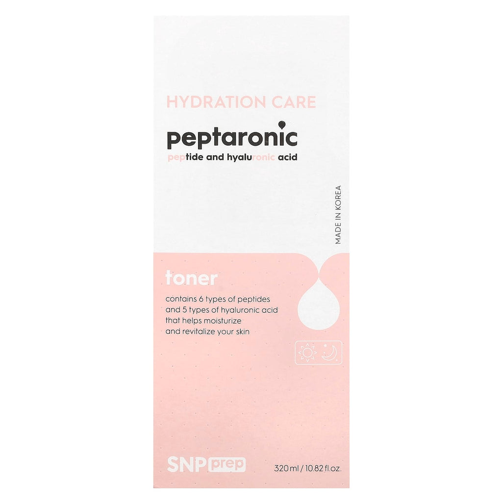 SNP, Prep Peptaronic, Peptide And Hyaluronic Acid, Toner, 10.82 fl oz (320 ml)