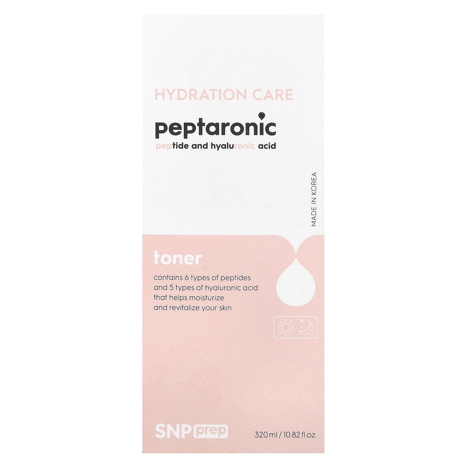 SNP, Prep Peptaronic, Peptide And Hyaluronic Acid, Toner, 10.82 fl oz (320 ml)