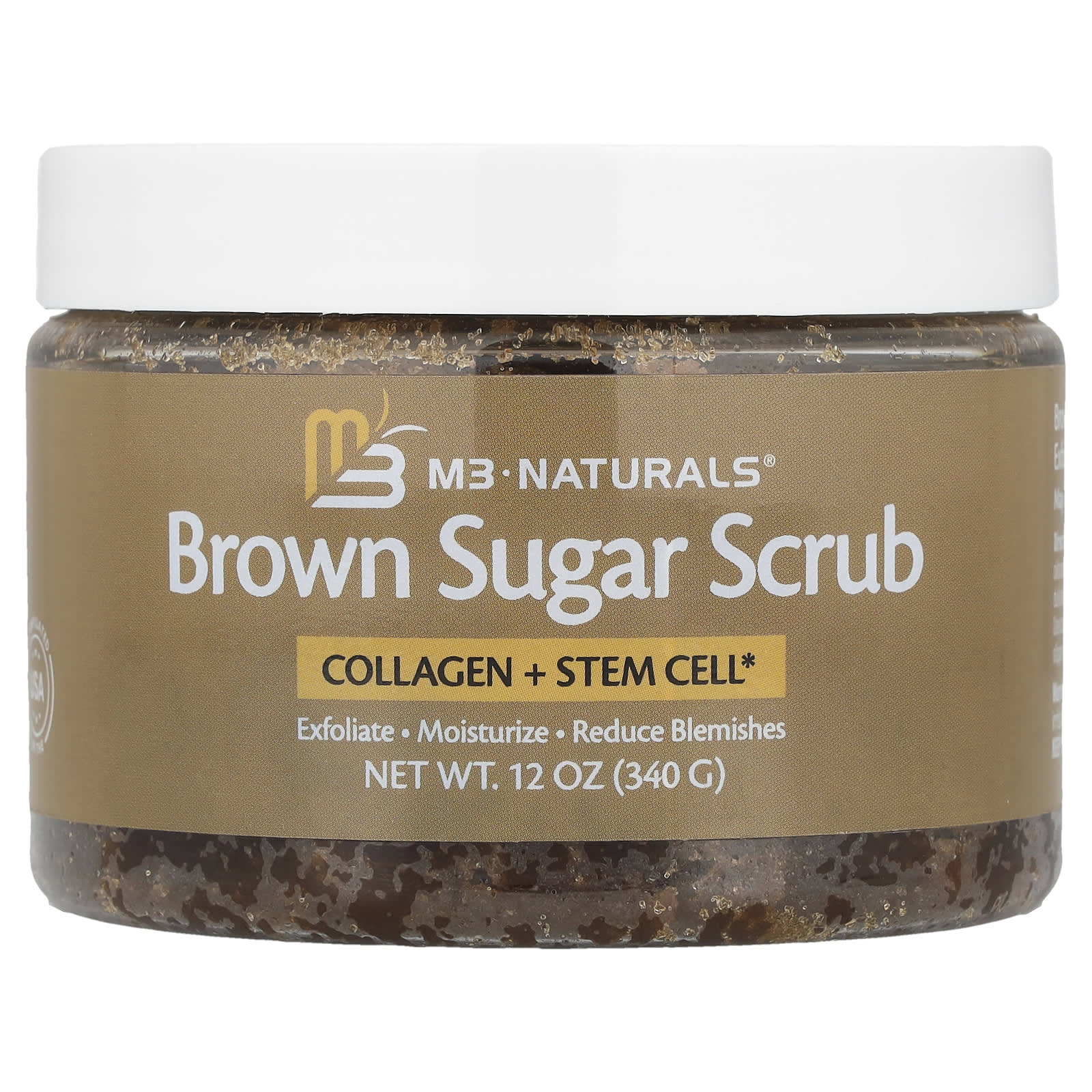 M3 Naturals, Brown Sugar Scrub, 12 oz (340 g)