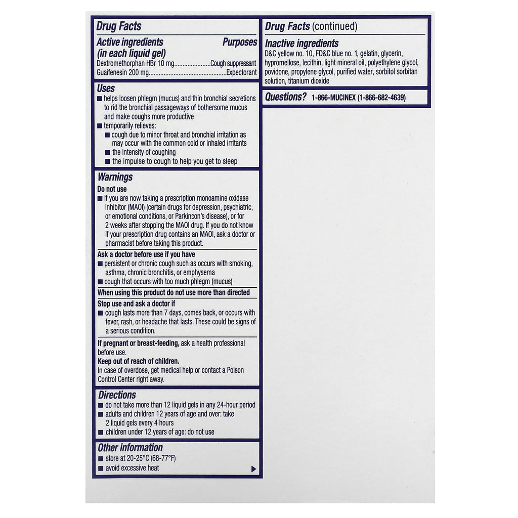 Mucinex, Cough & Chest Congestion, Fast Release, 16 Liquid Gels