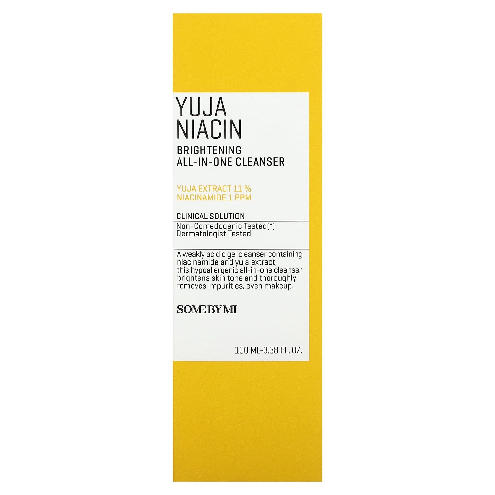 SOME BY MI, Yuja Niacin, Brightening All-In-One Cleanser, 3.38 fl oz (100 ml)