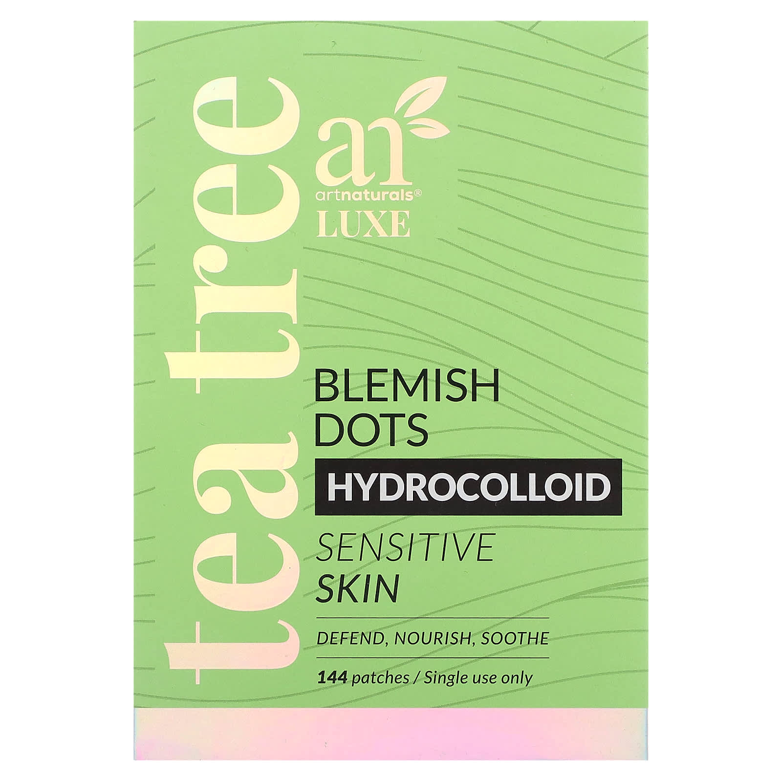artnaturals, Luxe, Hydrocolloid Blemish Dots, Tea Tree, Sensitive Skin, 144 Patches