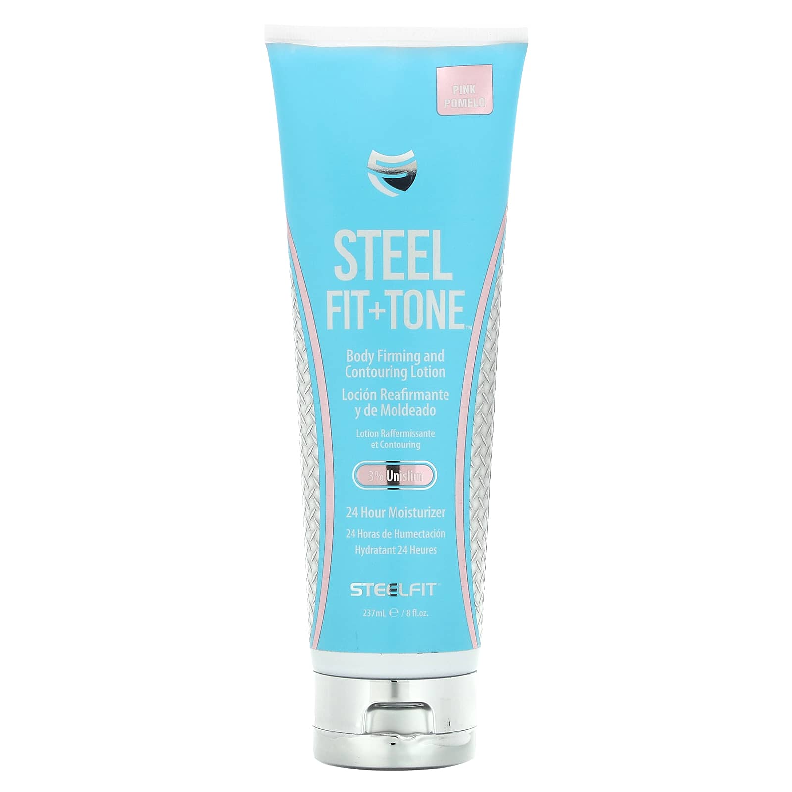 SteelFit, Fit + Tone, Body Firming and Contouring Lotion, Pink Pomelo, 8 fl oz, (237 ml)