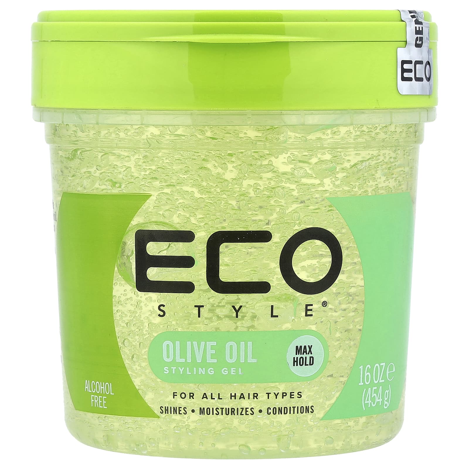 Eco Style, Styling Gel, Max Hold, All Hair Types, Olive Oil, 16 oz (454 g)
