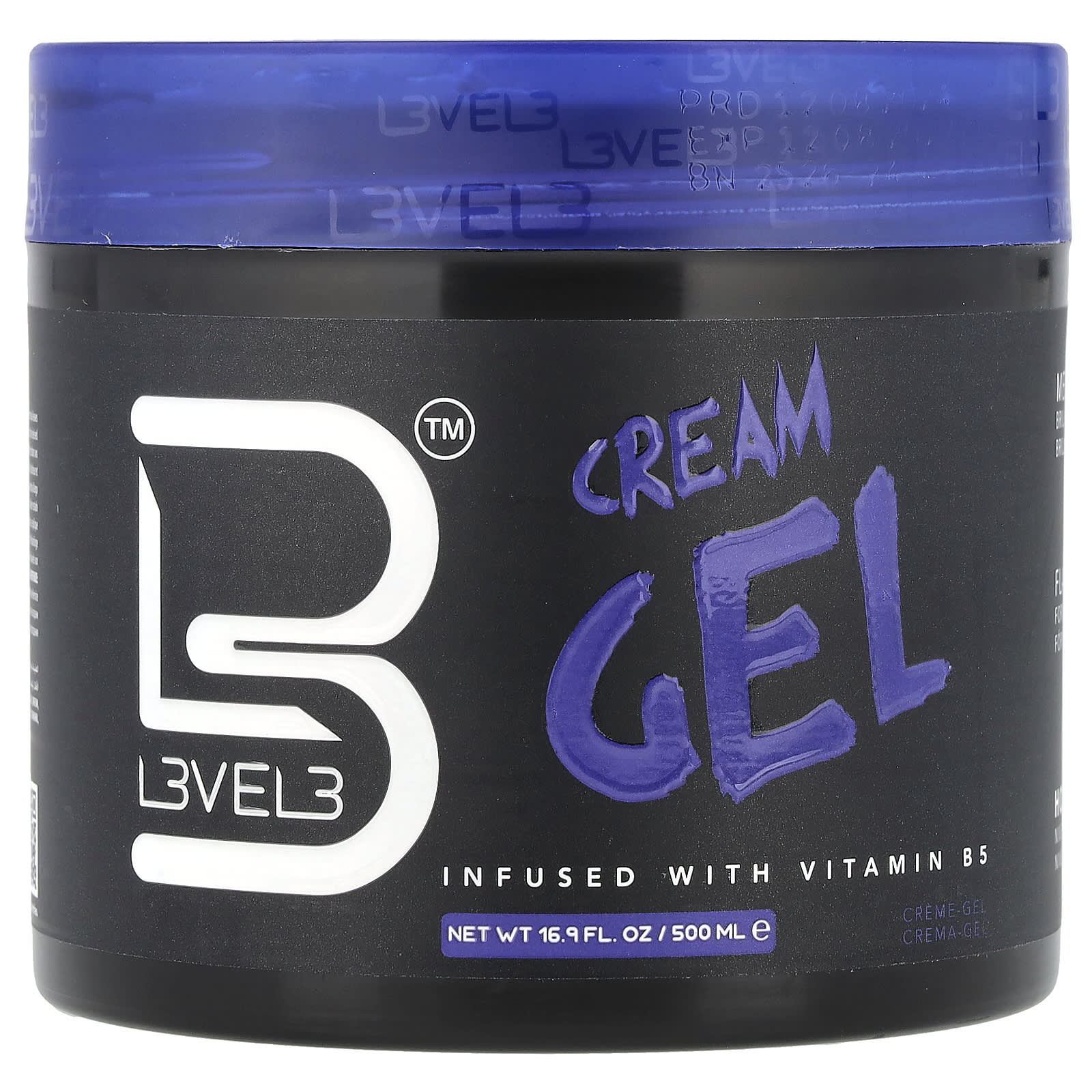 Level 3, Cream Gel, Infused with Vitamin B5, 16.9 fl oz (500 ml)