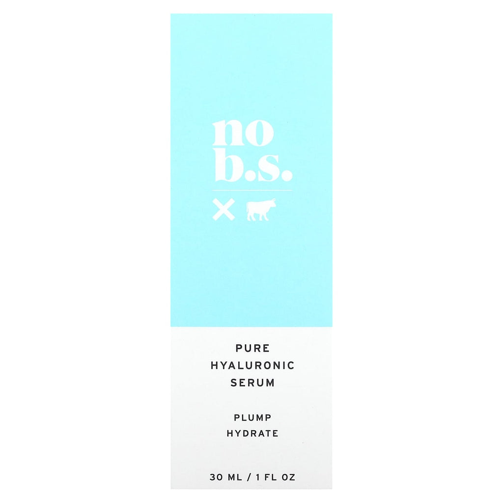 No BS Skincare, Pure Hyaluronic Serum, 1 fl oz (30 ml)