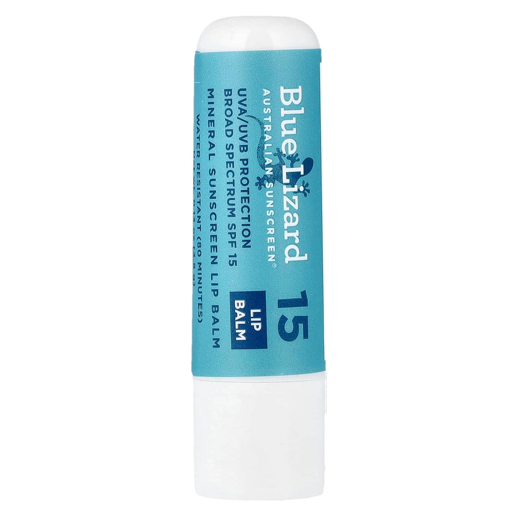 Blue Lizard Australian Sunscreen, Mineral Sunscreen Lip Balm, SPF 15, Natural Coconut, 0.13 oz (3.8 g)