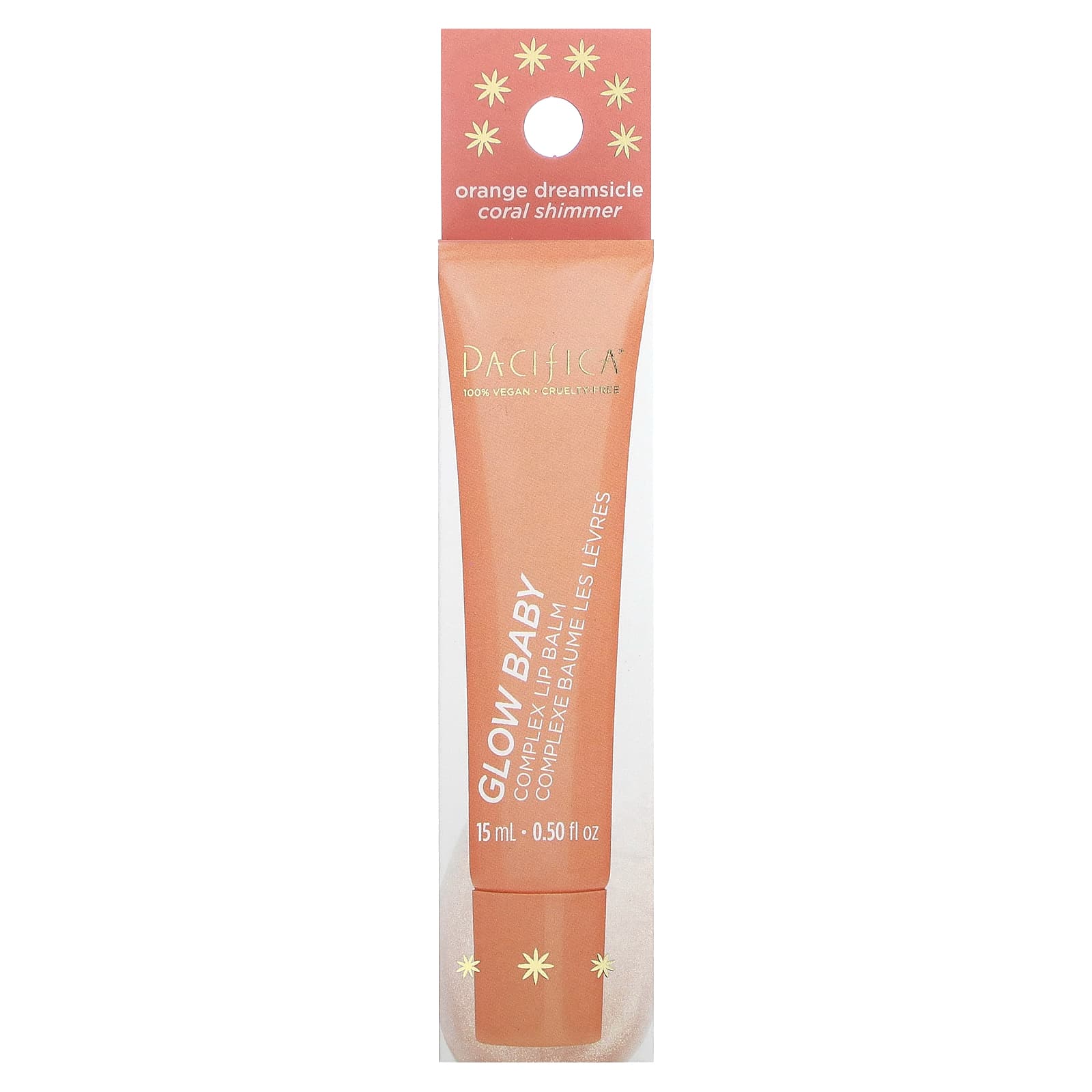 Pacifica, Glow Baby, Complex Lip Balm, Orange Dreamsicle, 0.50 fl oz (15 ml)
