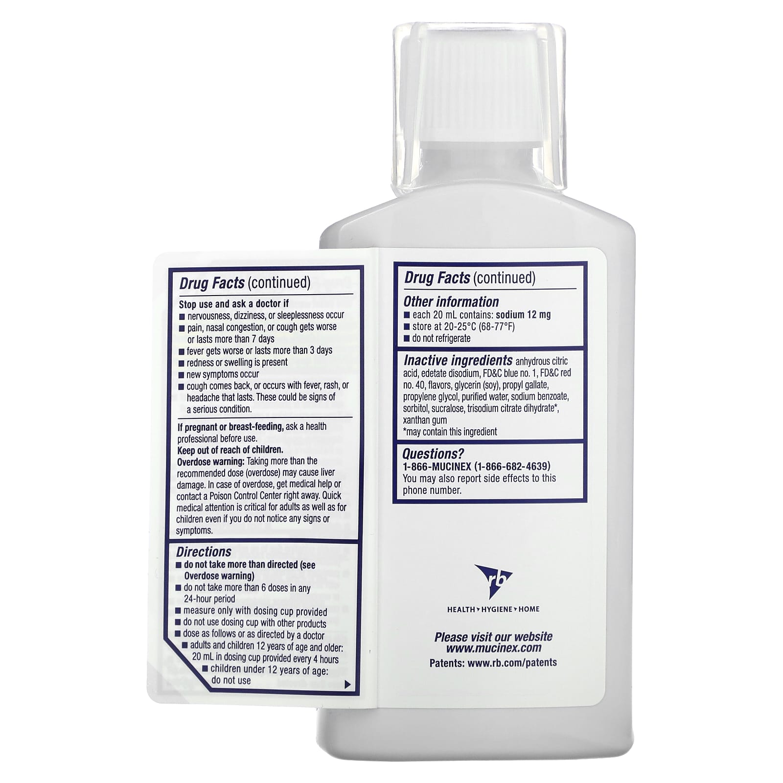 Mucinex, Fast-Max Cold, Flu & Sore Throat, Maximum Strength, For Ages 12+, 6 fl oz (180 ml)
