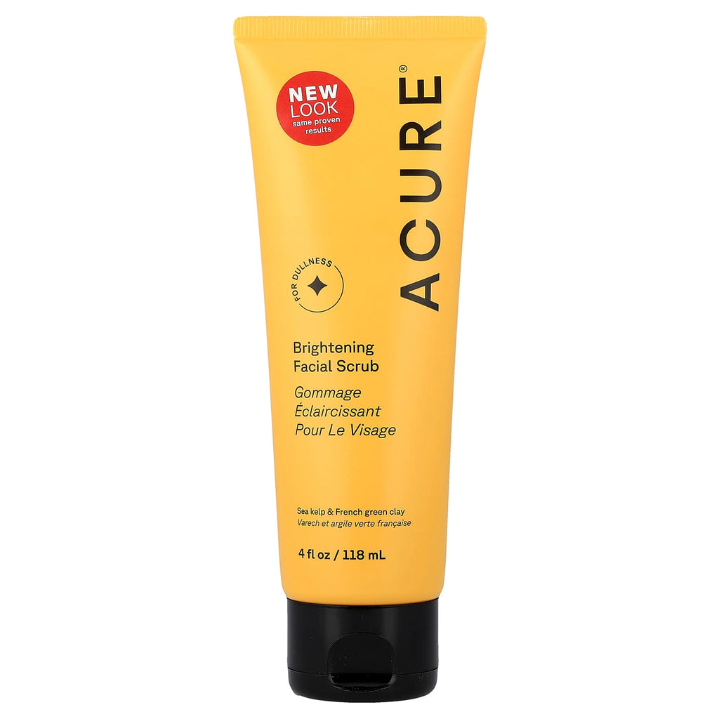 ACURE, Brightening Facial Scrub, 4 fl oz (118 ml)