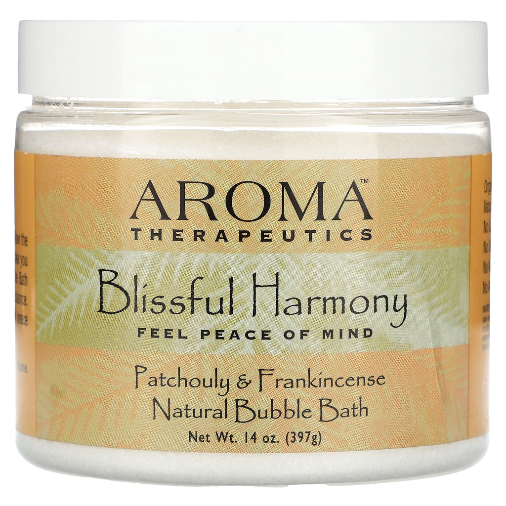 Abra Therapeutics, Natural Bubble Bath, Blissful Harmony, Patchouly & Frankincense, 14 oz (397 g)