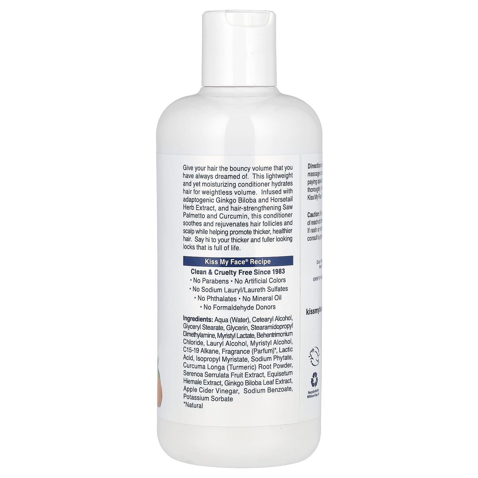 Kiss My Face, Thick & Full Conditioner, For Fine Thinning Hair, 16 fl oz (473 ml)