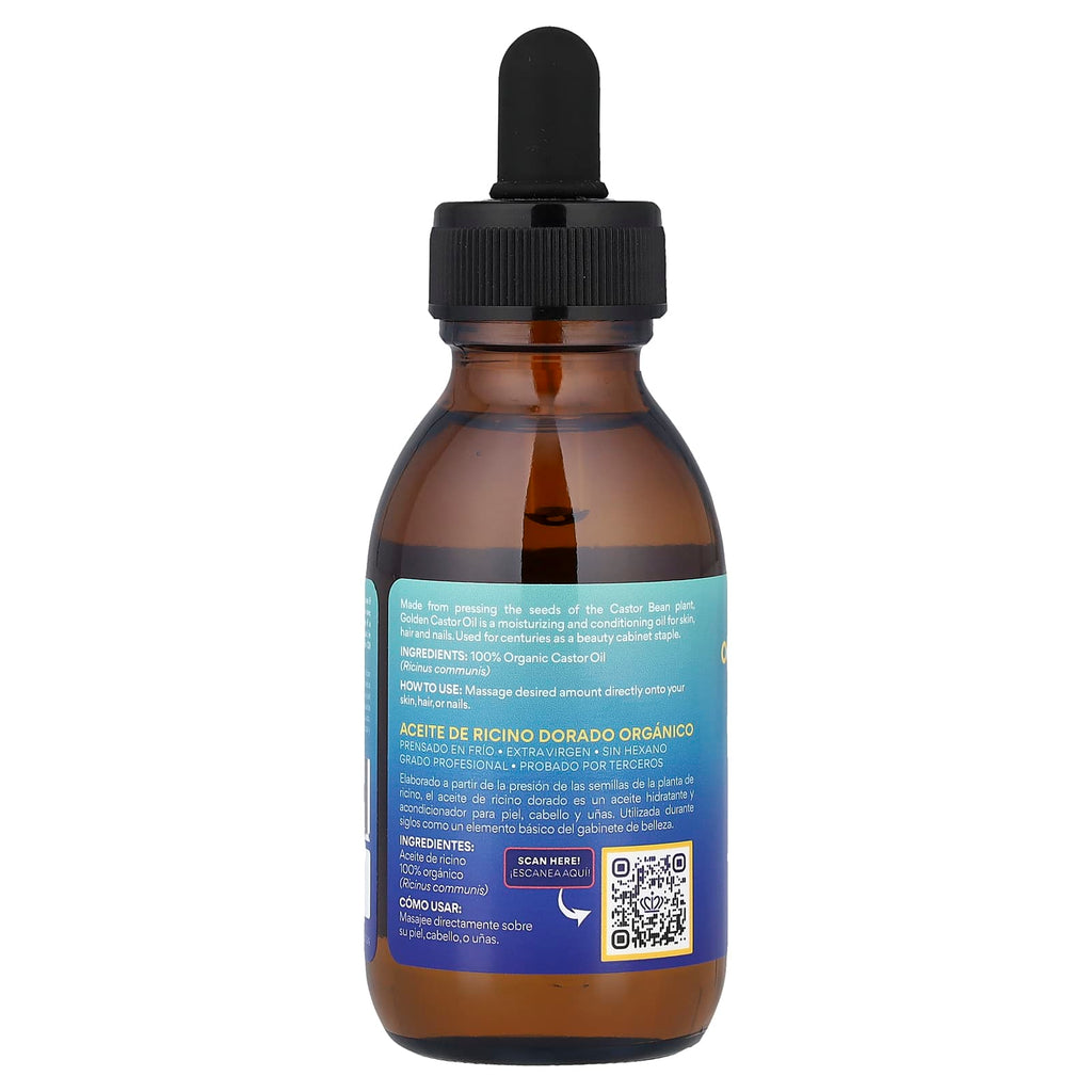 Queen of the Thrones, Organic Golden Castor Oil, Cold-Pressed, 3.38 fl oz (100 ml)