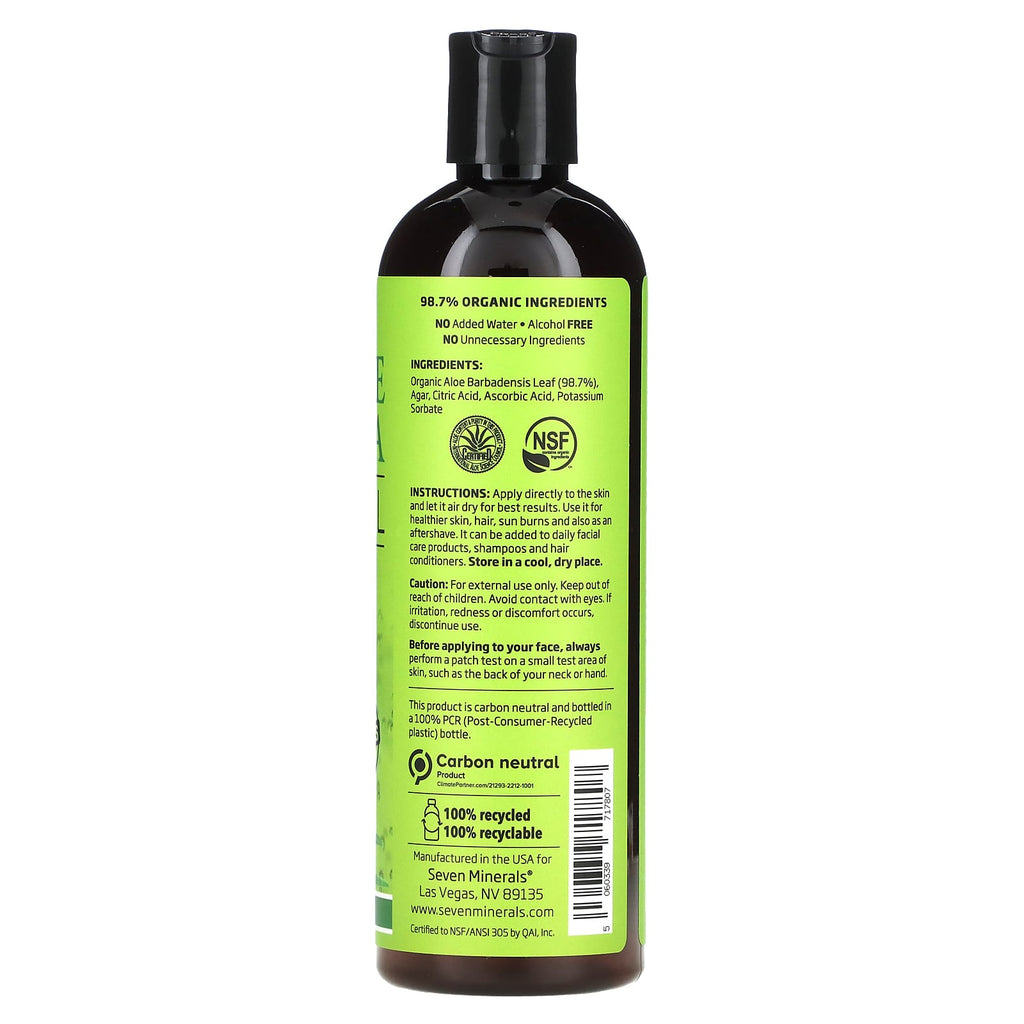 Seven Minerals, Aloe Vera Gel, 12 fl oz (355 ml)