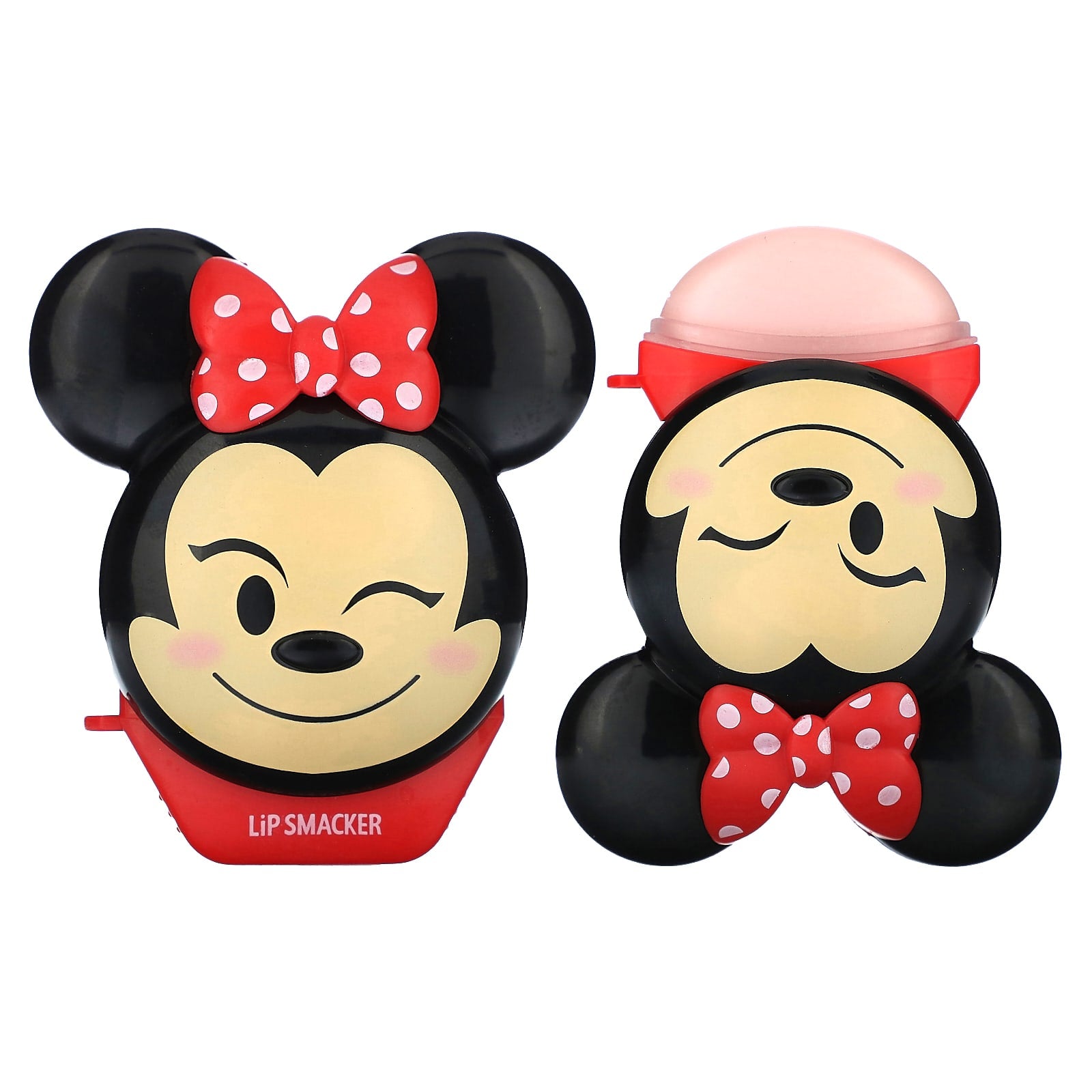 Lip Smacker, Disney Emoji, Lip Balm, Minnie, StrawberryLe-Bow-nade, 0.26 oz (7.4 g)