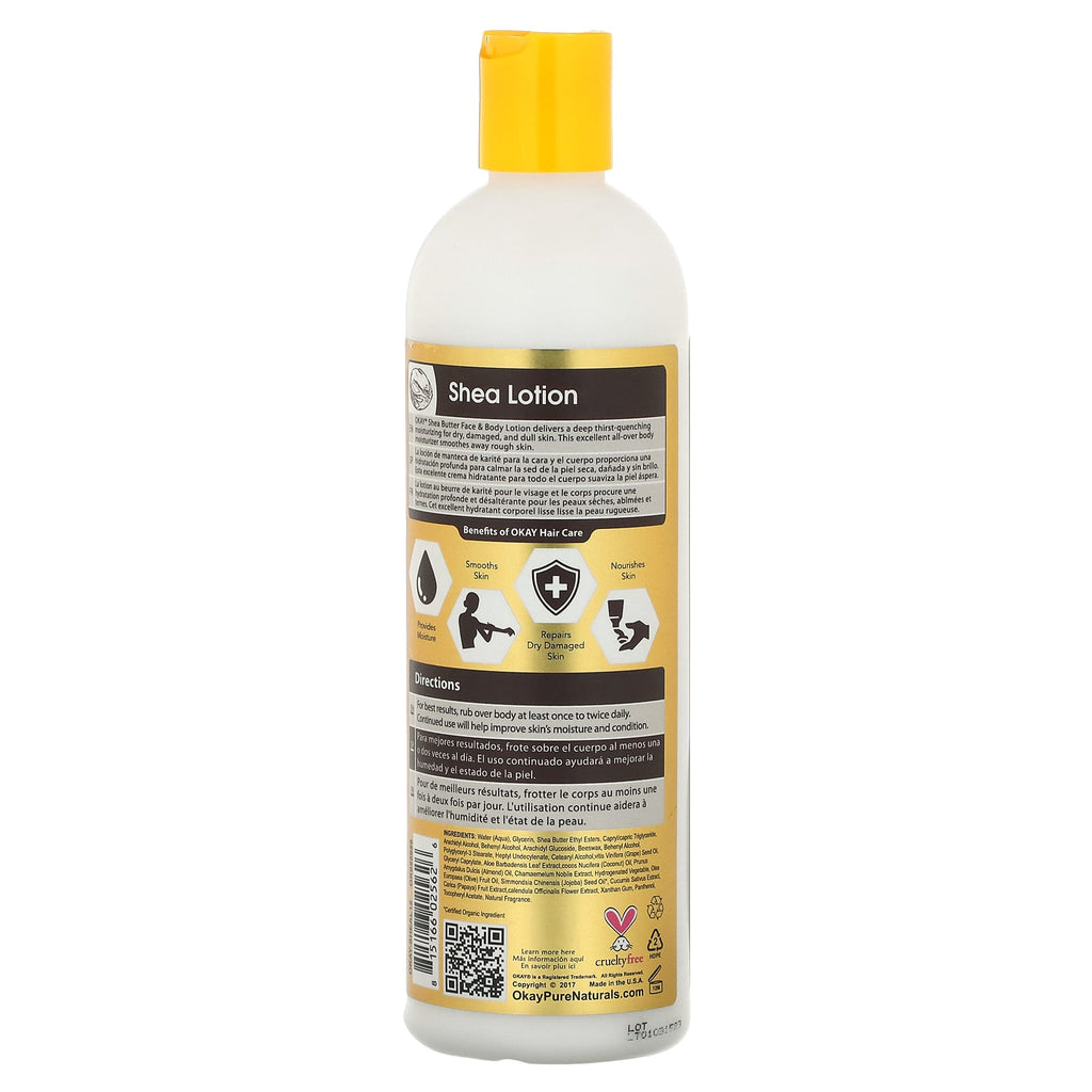 Okay Pure Naturals, Hand & Body Lotion, Shea , 12 fl oz (355 ml)
