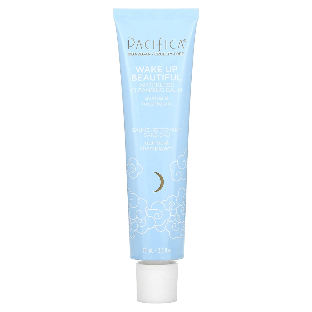 Pacifica, Wake Up Beautiful, Waterless Cleansing Balm, Quinoa & Mushroom, 2.5 fl oz (75 ml)