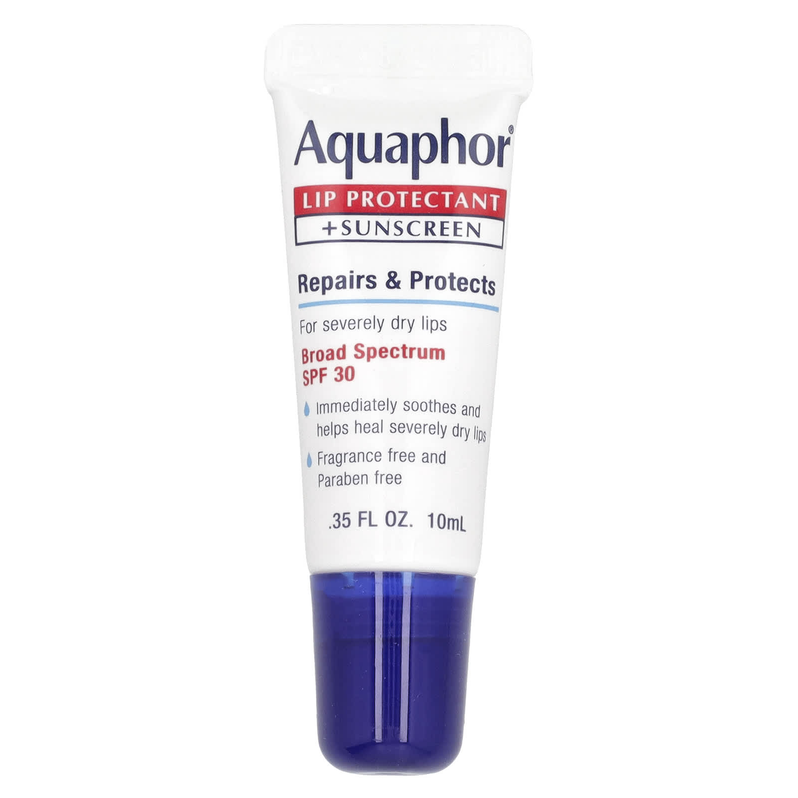Aquaphor, Lip Protectant + Sunscreen, SPF 30, 0.35 fl oz (10 ml)