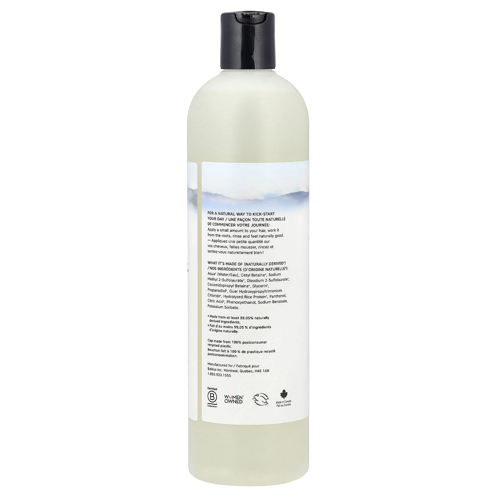 The Unscented Company, Daily Shampoo, For Fine to Wavy Hair Types, Fragrance Free, 16.9 fl oz (500 ml)