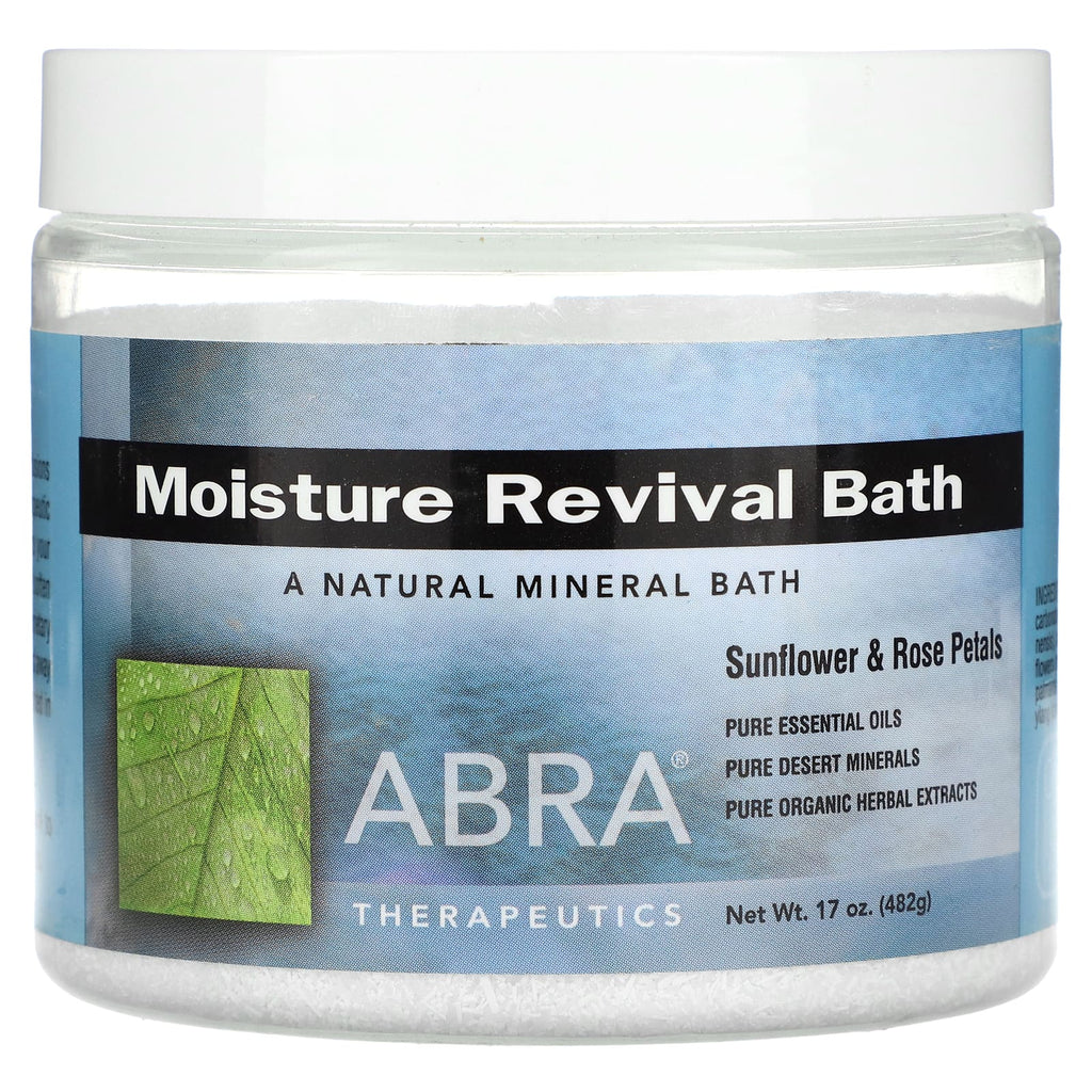 Abra Therapeutics, Moisture Revival Bath, Sunflower and Rose Petals, 17 oz (482g)