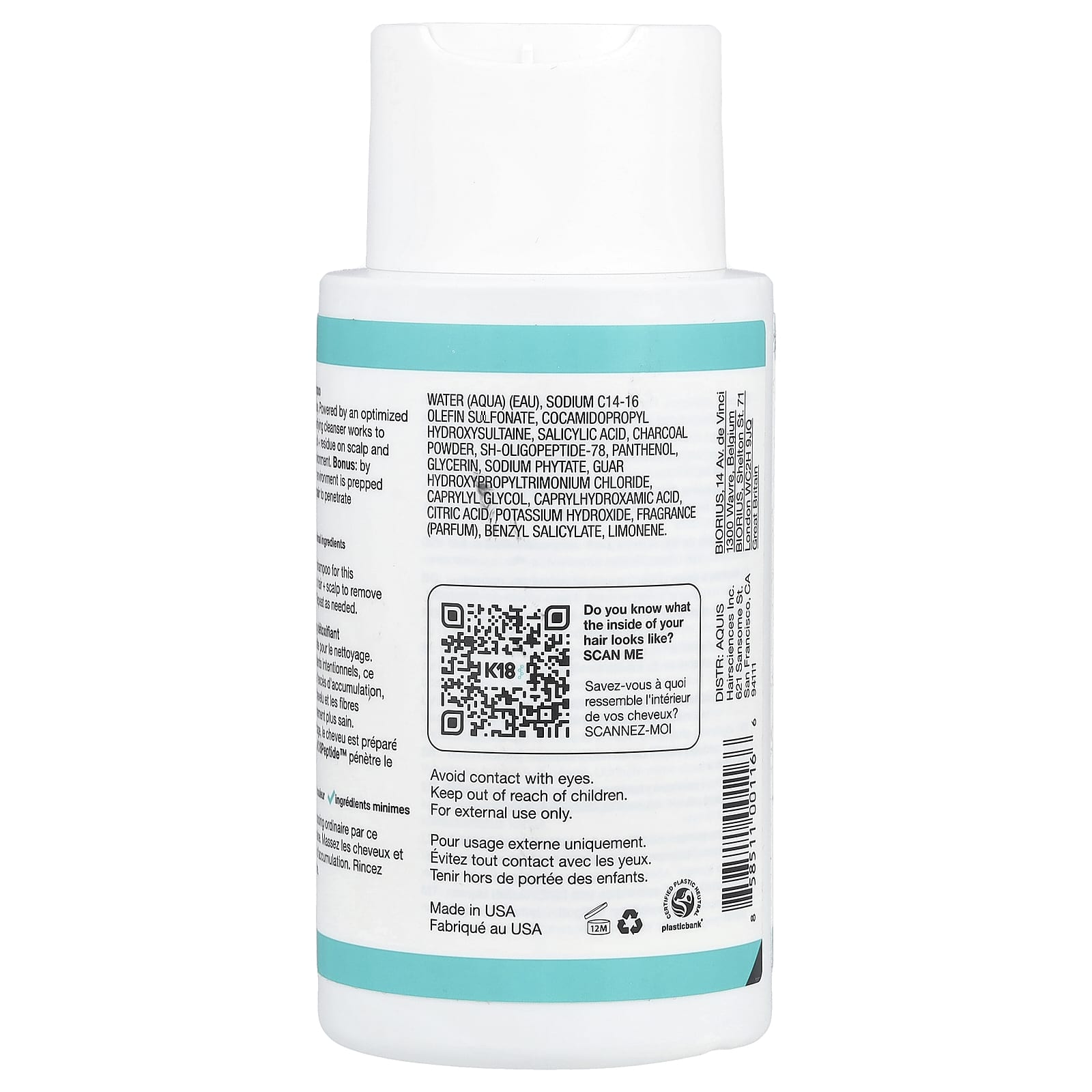 K18, Peptide Prep™, Detox Shampoo, 8.5 fl oz (250 ml)