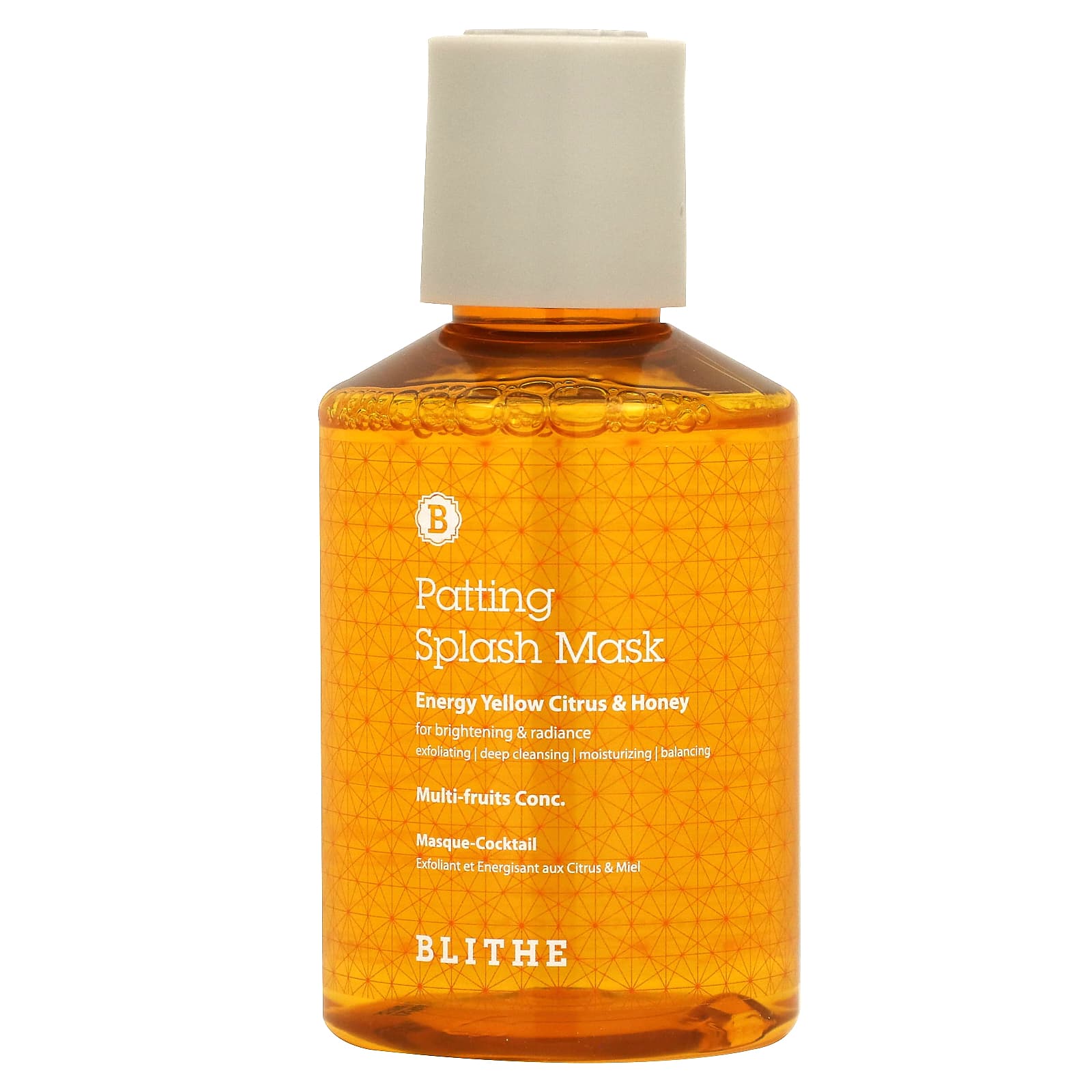 Blithe, Patting Splash Mask, Energy Yellow Citrus & Honey, 5.07 fl oz (150 ml)