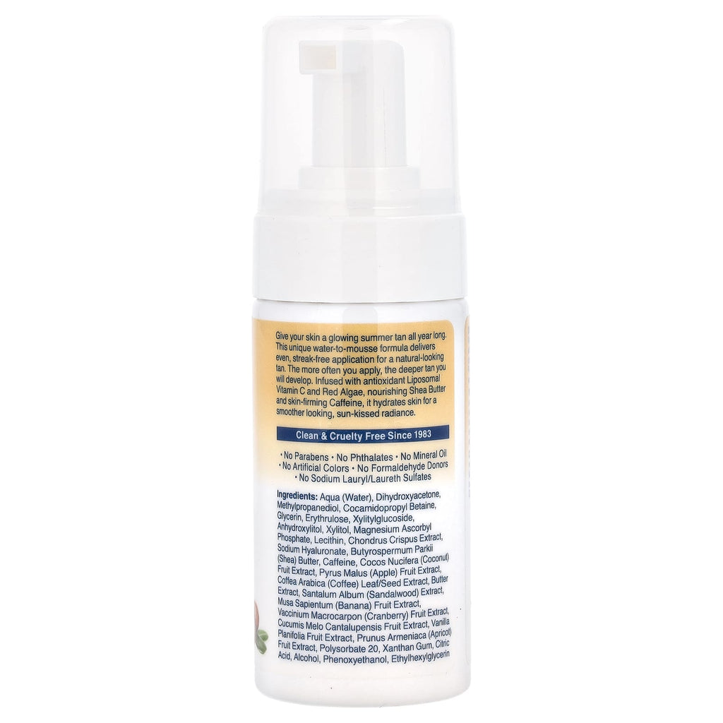 Kiss My Face, Self Tanning Firming Mousse, Shea Butter Caffeine, 3 fl oz (89 ml)
