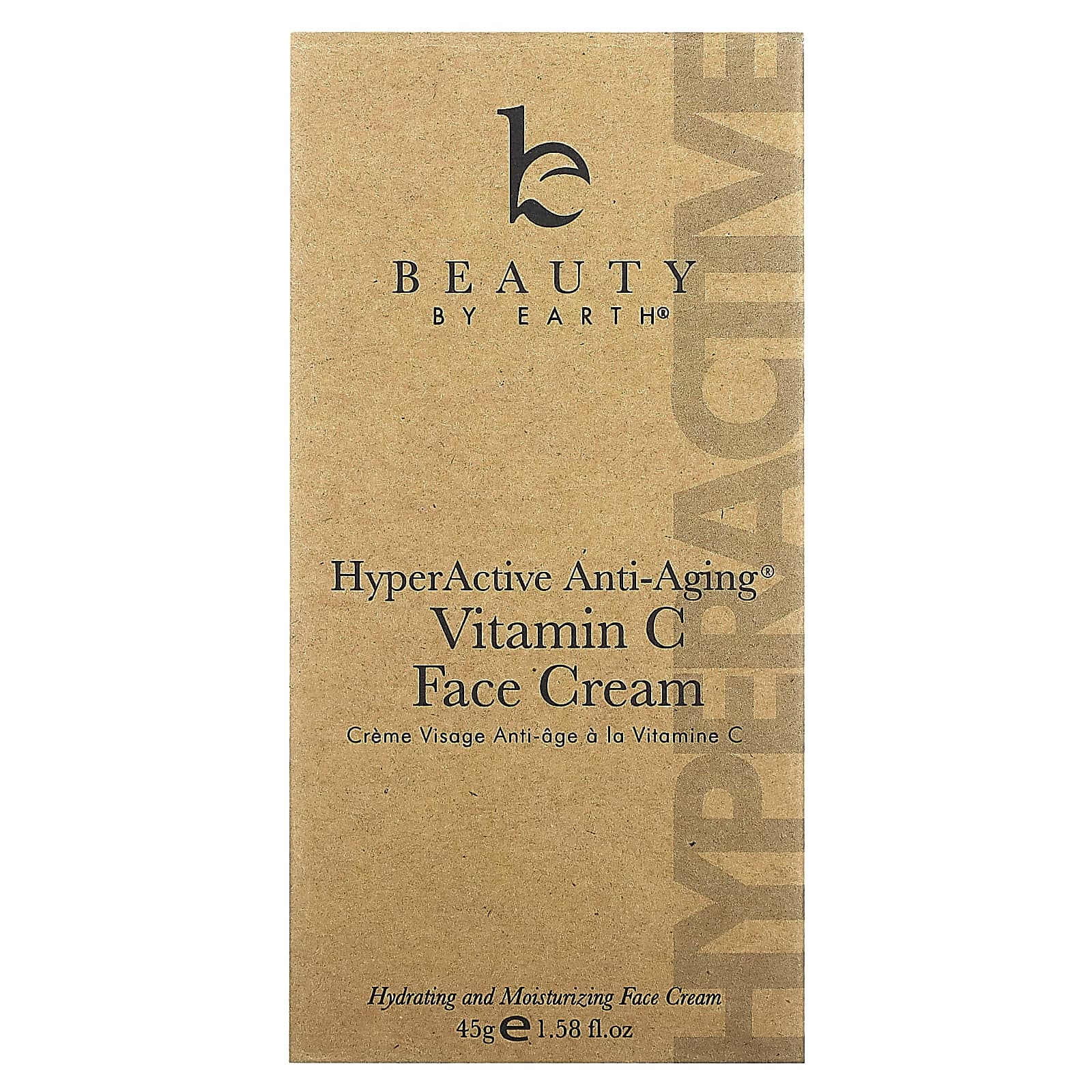 Beauty By Earth, HyperActive Anti-Aging, Vitamin C Face Cream, 1.58 fl oz (45 g)