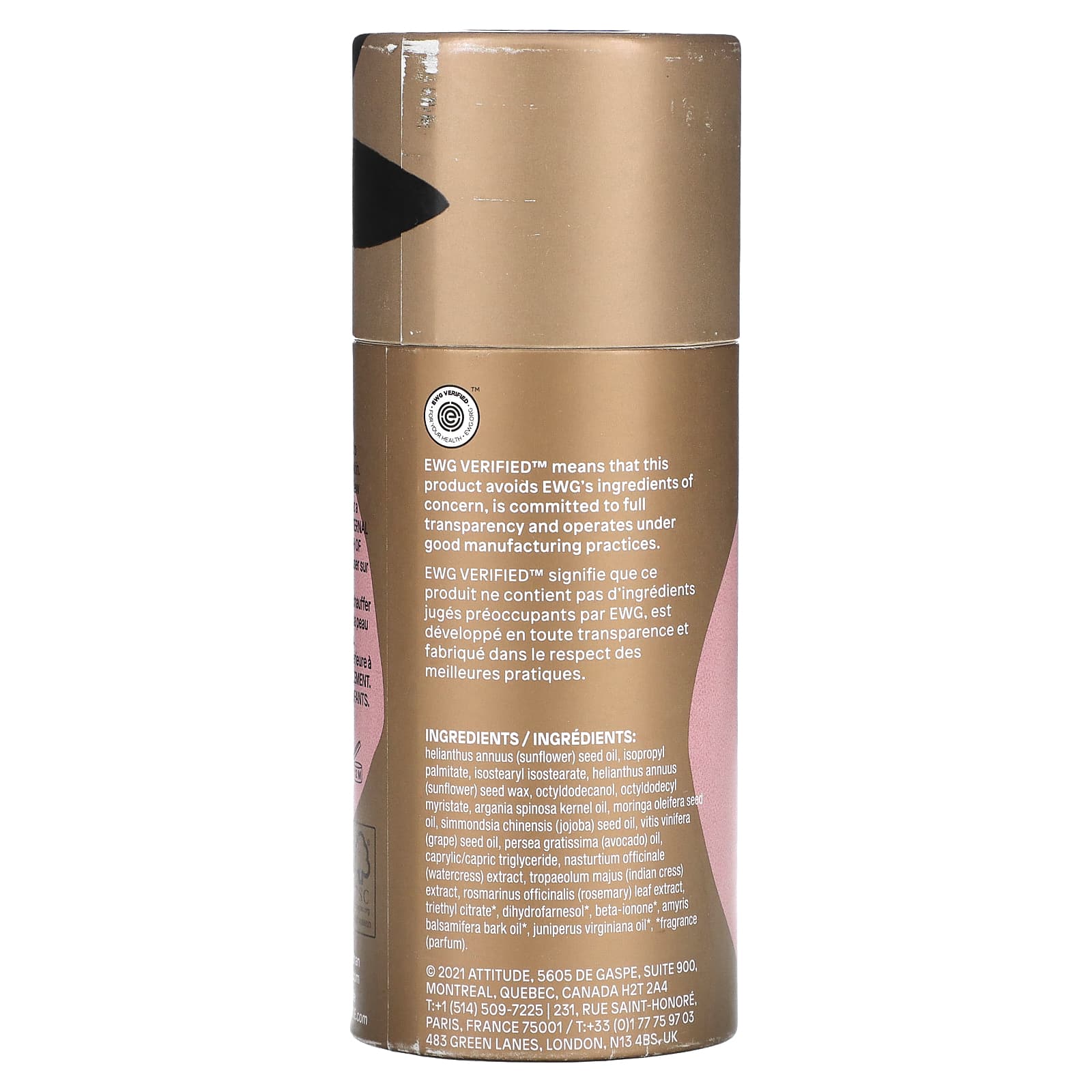 ATTITUDE, Leaves Bar, Dry Body Oil, Sandalwood, 2.87 fl oz (85 ml)