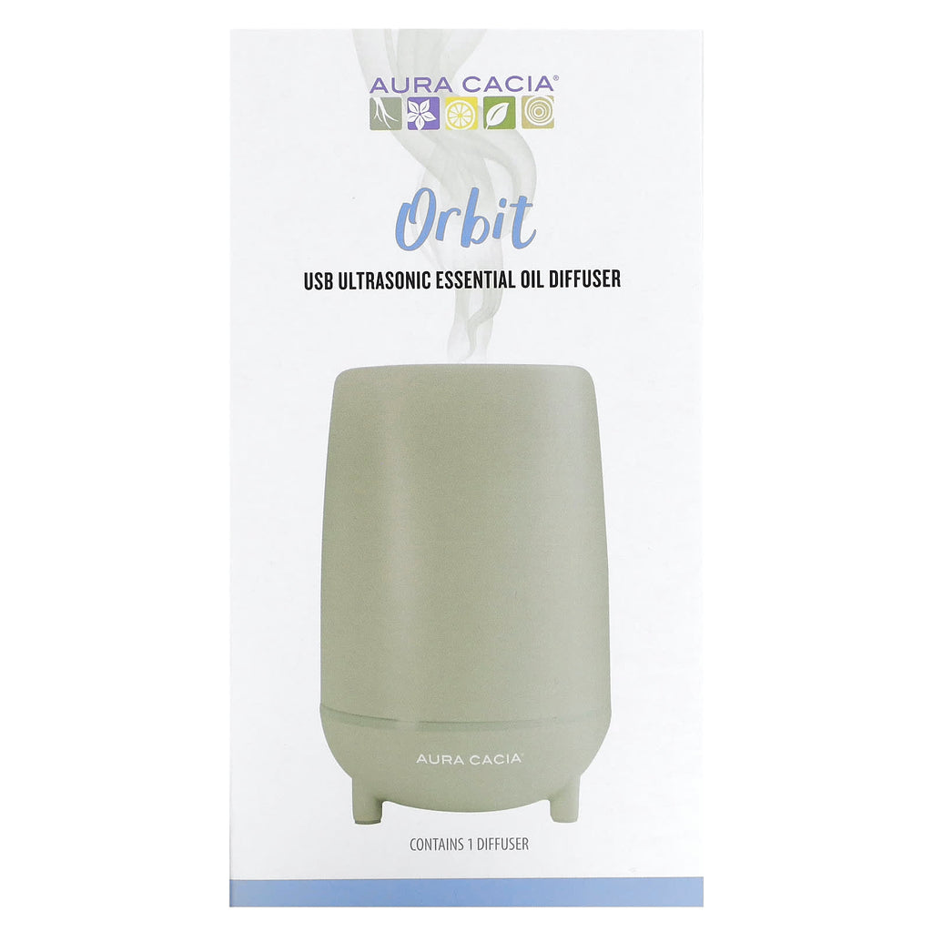 Aura Cacia, Orbit, USB Ultrasonic Essential Oil Diffuser, 1 Count