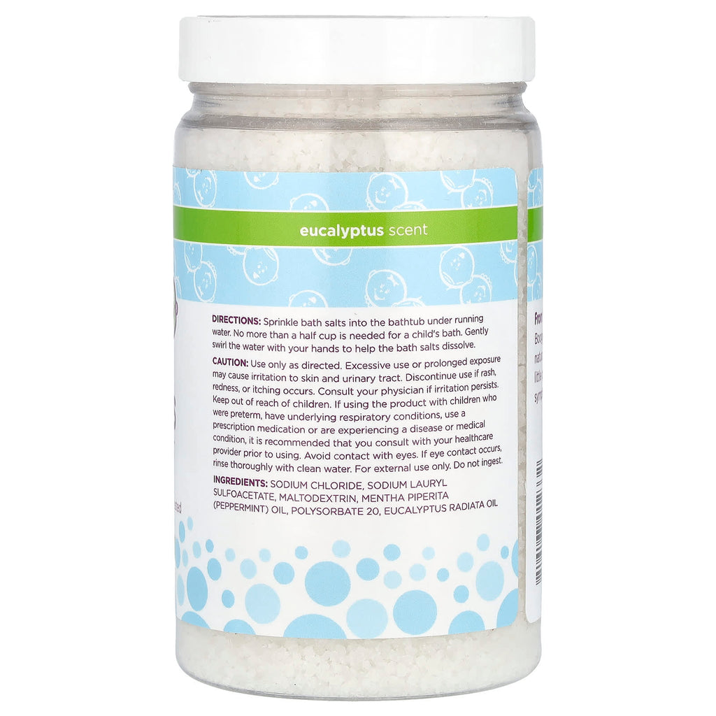 Boogie Wipes, Soothing Bath Salts, Eucalyptus, 15 oz (425 g)