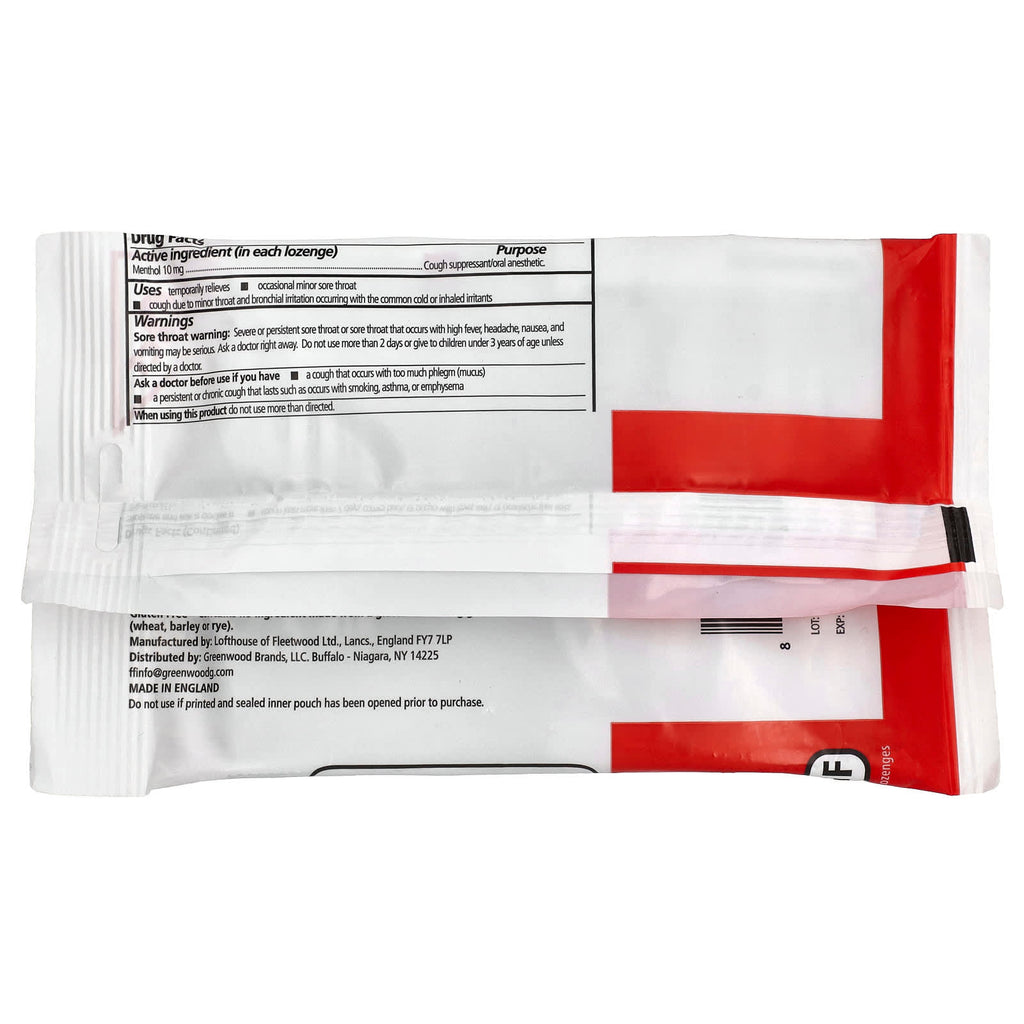 Fisherman's Friend, Menthol Cough Suppressant/ Oral Anesthetic Lozenges, Original Extra Strong, 40 Lozenges