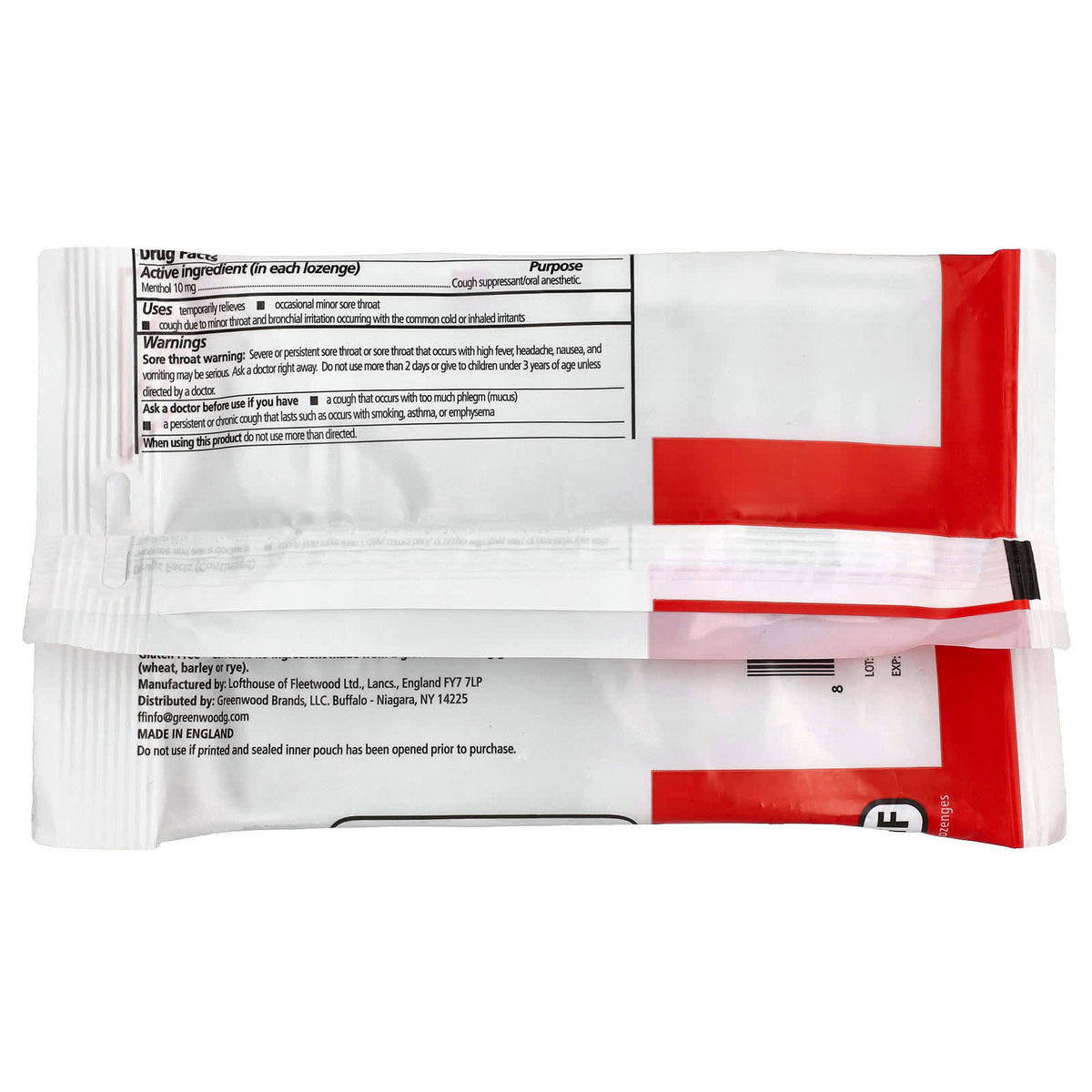 Fisherman's Friend, Menthol Cough Suppressant/ Oral Anesthetic Lozenges, Original Extra Strong, 40 Lozenges
