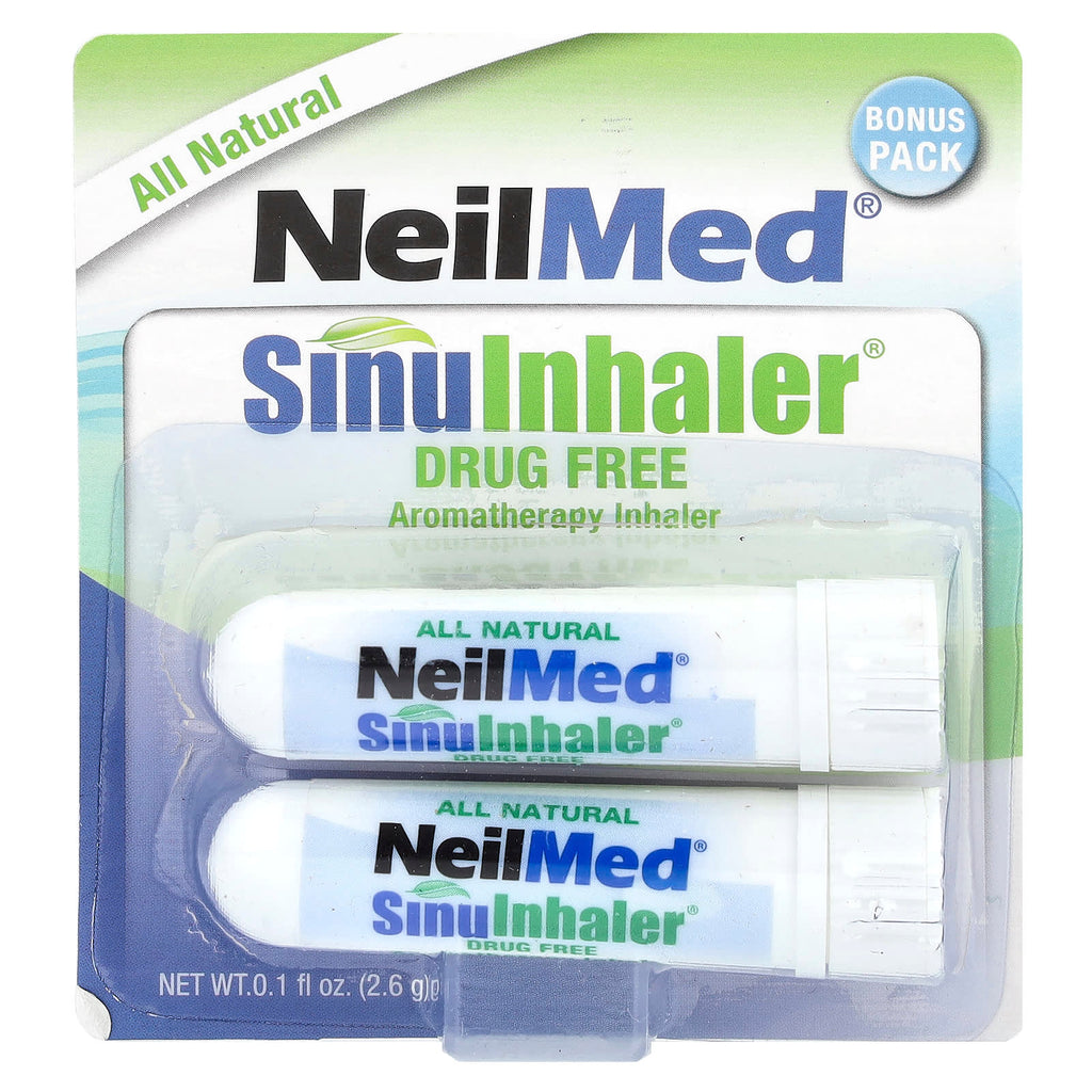 NeilMed, SinuInhaler®, Aromatherapy Inhaler, 2 Inhalers, 0.1 fl oz (2.6 g)
