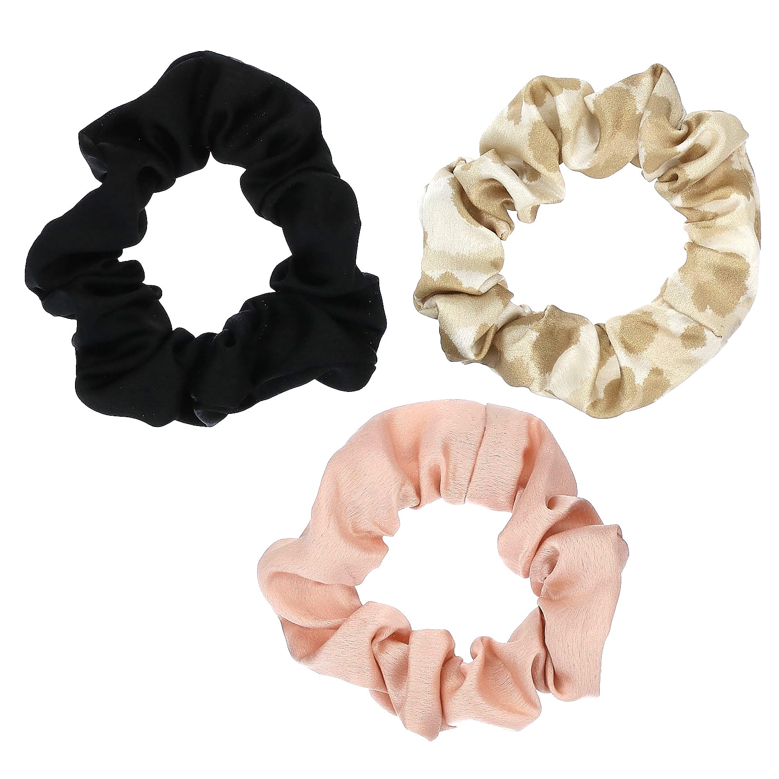 Kitsch, The Satin Scrunchie, For Textured/Straight Hair, Assorted, 5 Scrunchie