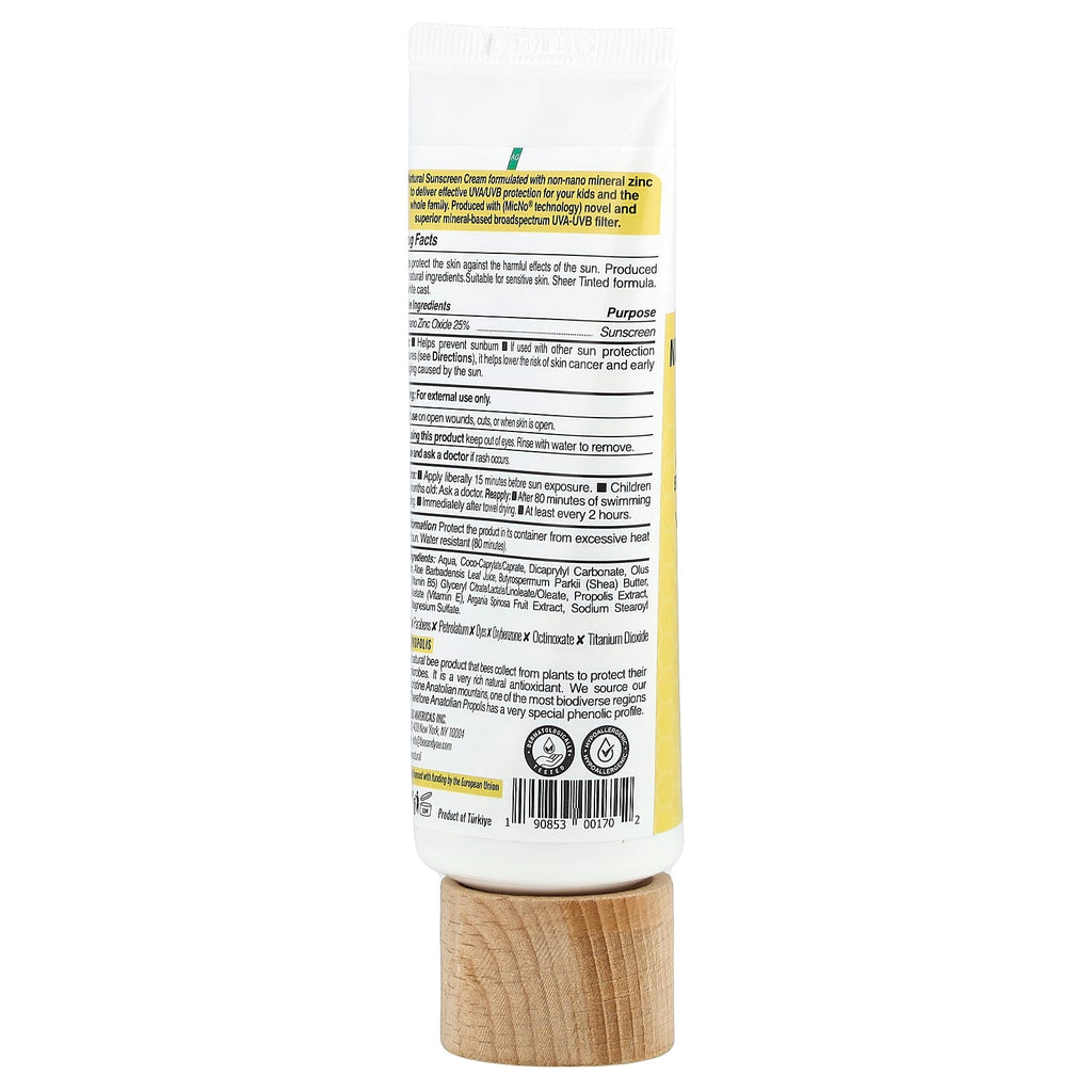 Bee & You, Kids, Natural Mineral Sunscreen Cream, SPF 50+, 2.7 fl oz (80 ml)